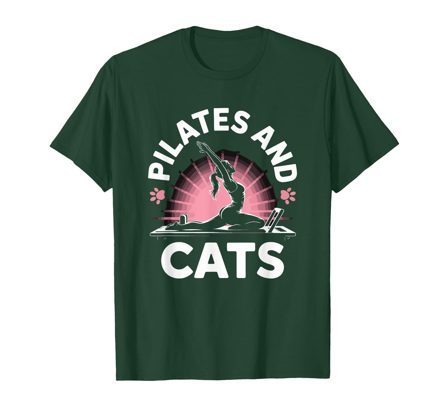 Workout Coach and Gym Fitness Lover, Pilates and Cats T-Shirt