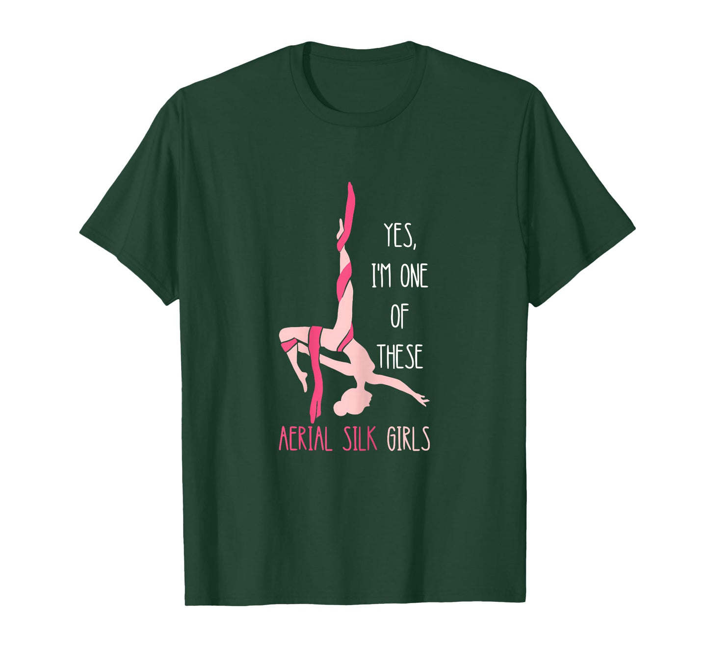 Aerial Silk Girl Hanging Aerialist Air Acrobatic Aerial T-Shirt