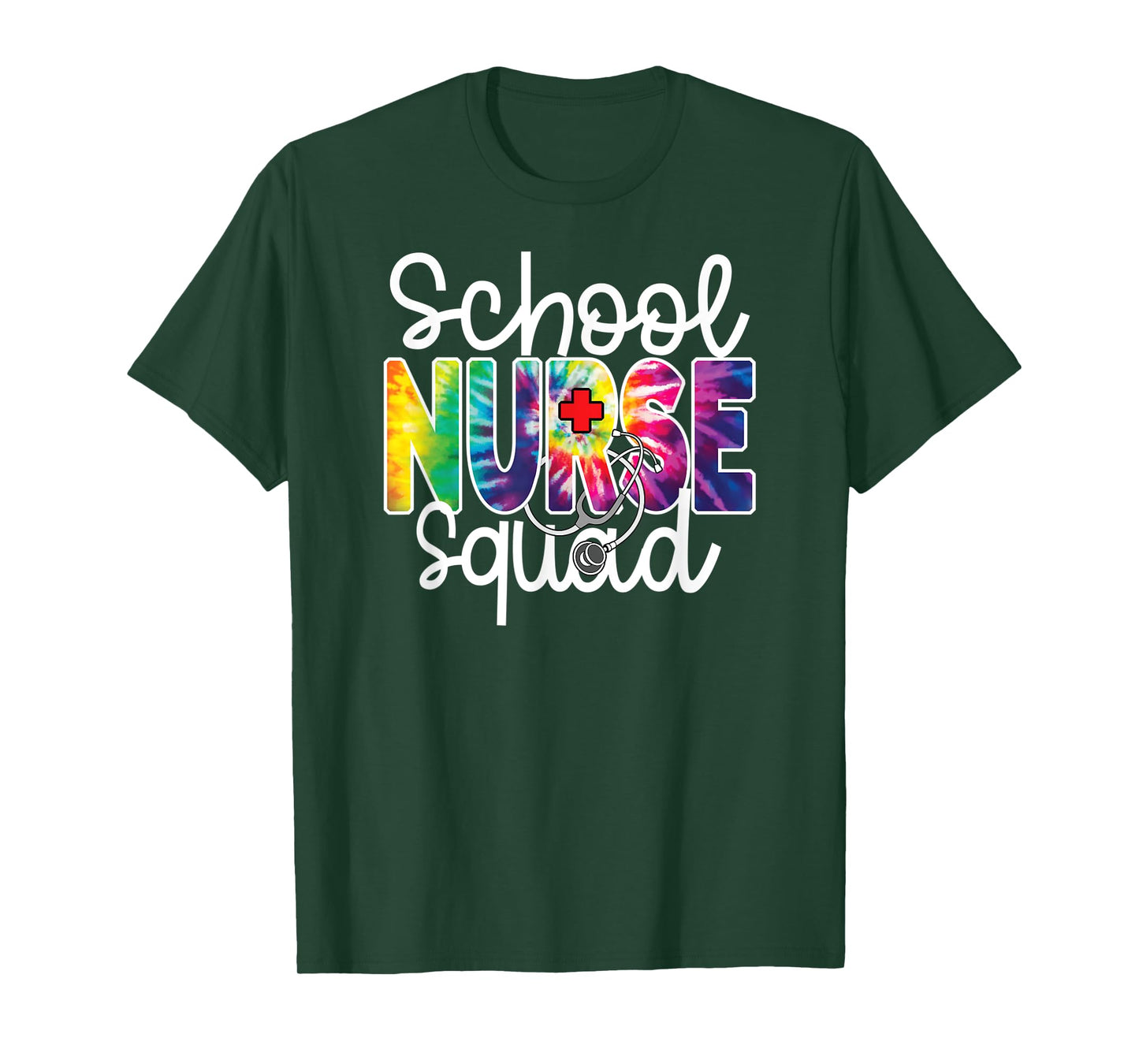 School Nurse Squad Tie Dye Appreciation Day Happy Nurse Team T-Shirt