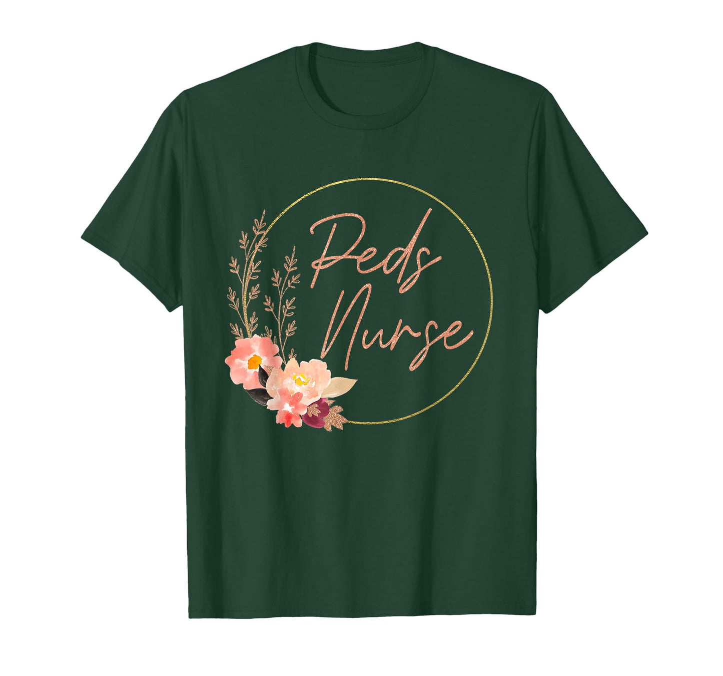 Pediatric Nurse Flower PEDS Nursing Appreciation Pediatric T-Shirt