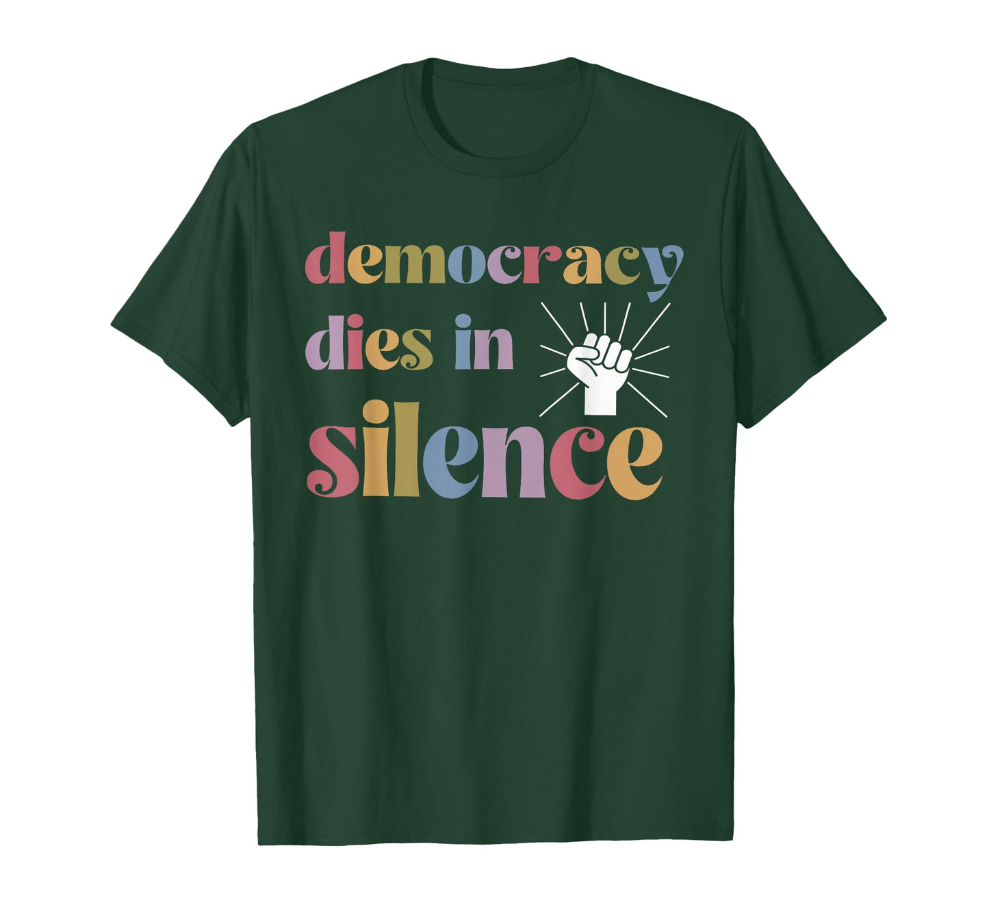 Vintage Democracy Dies in Silence Keep Democracy in America T-Shirt