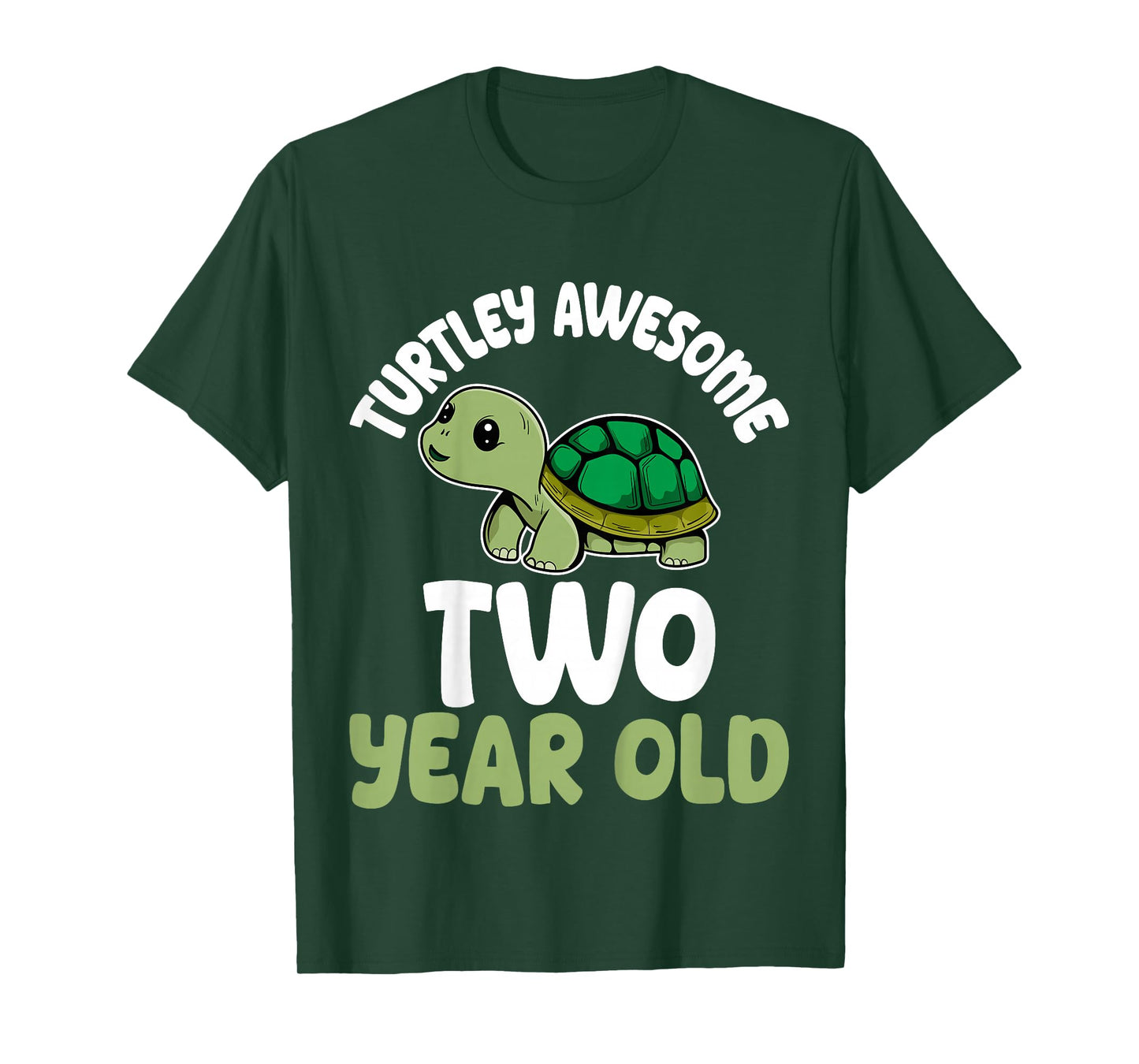 Turtley Awesome Two Years Old 2nd Birthday Party Turtle Kids T-Shirt