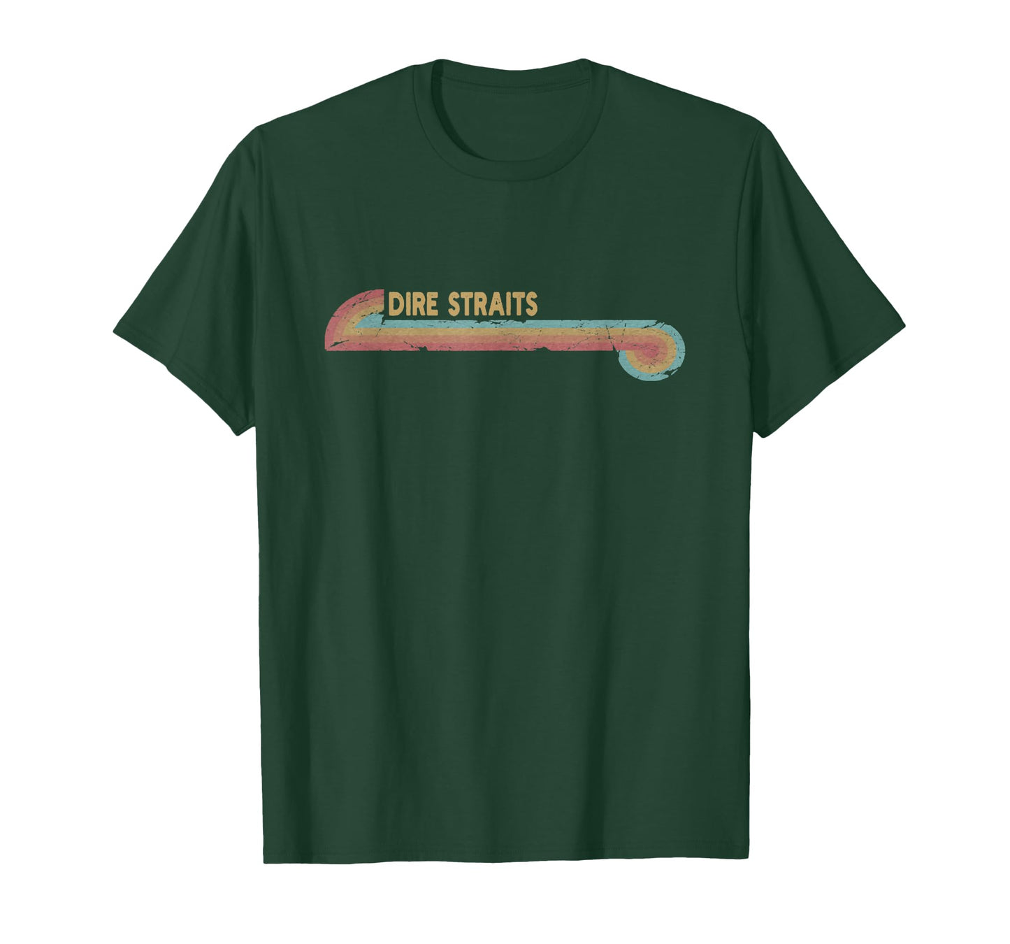 Vintage Retro Line Dire Straits Cassette Stripes Musician T-Shirt