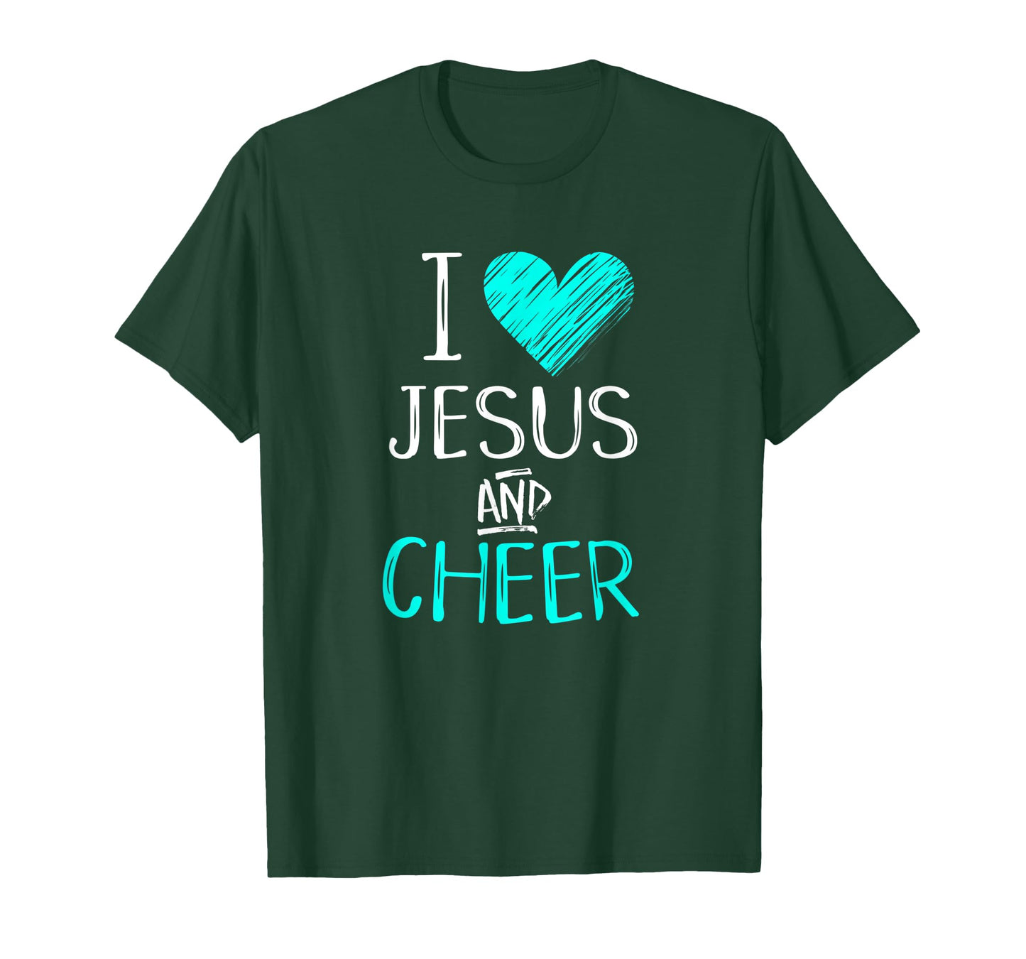 I Love Jesus And Cheer Christian Cheerleading Sport Shirt
