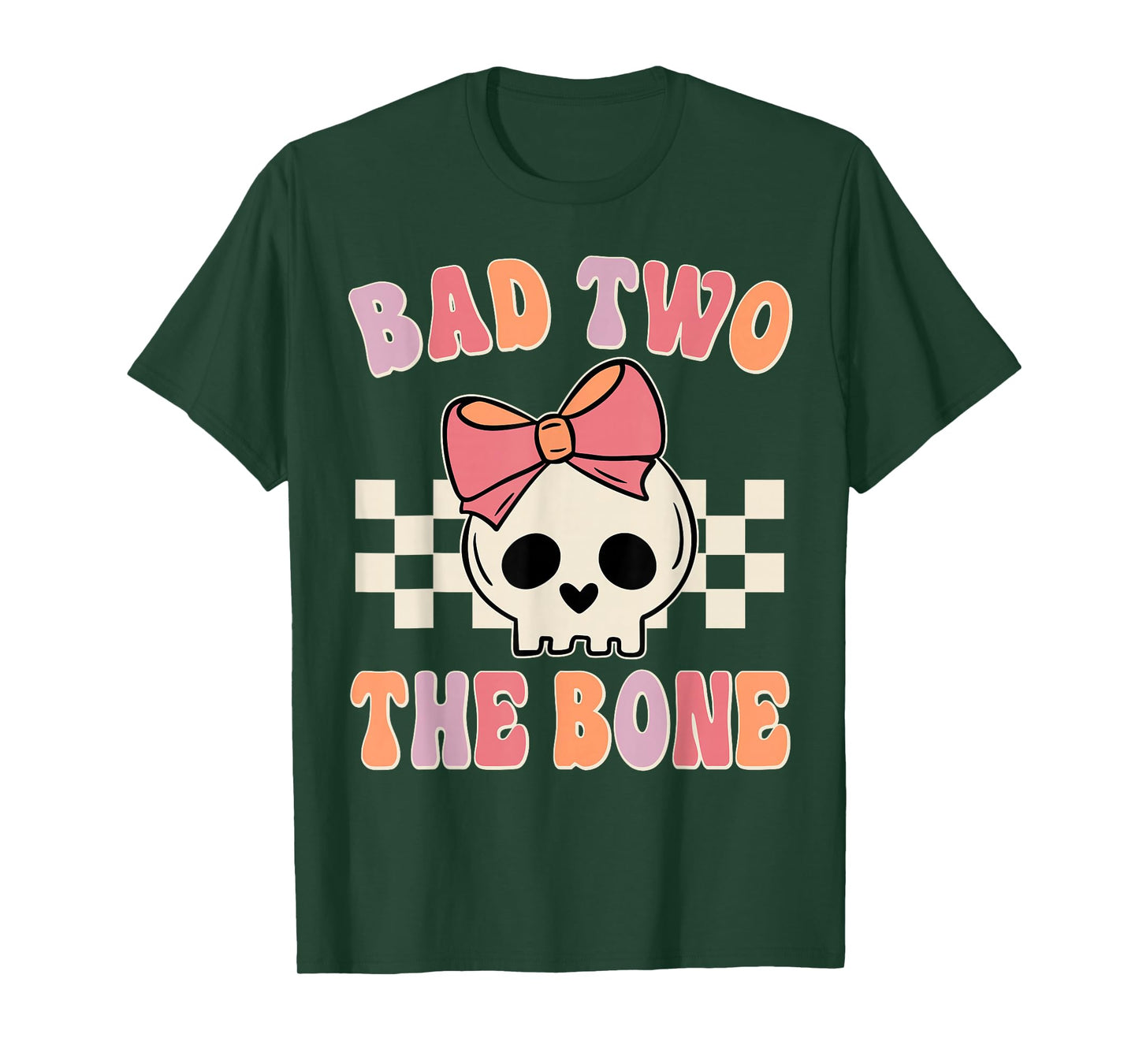 Bad Two the Bone 2nd Birthday 2 Years Old Kid Girl T-Shirt