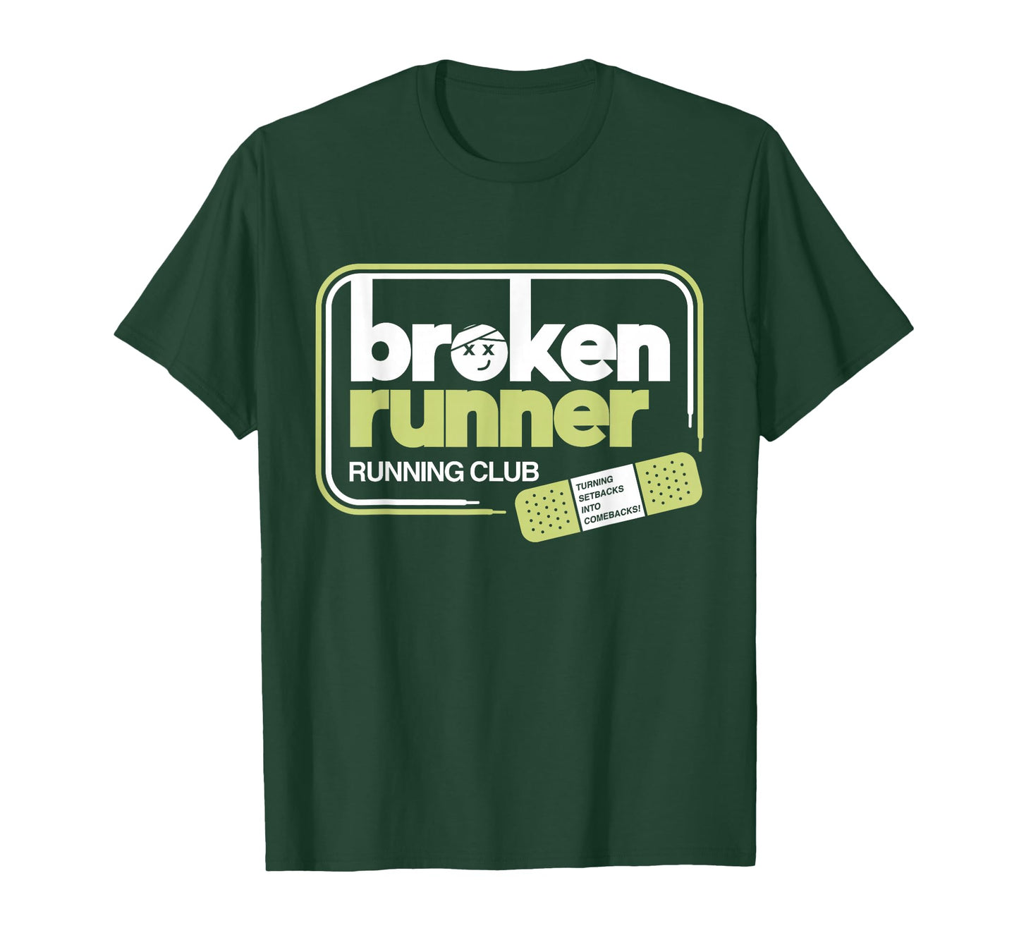 Broken Runner Running Club Turning Setbacks Into Comebacks T-Shirt