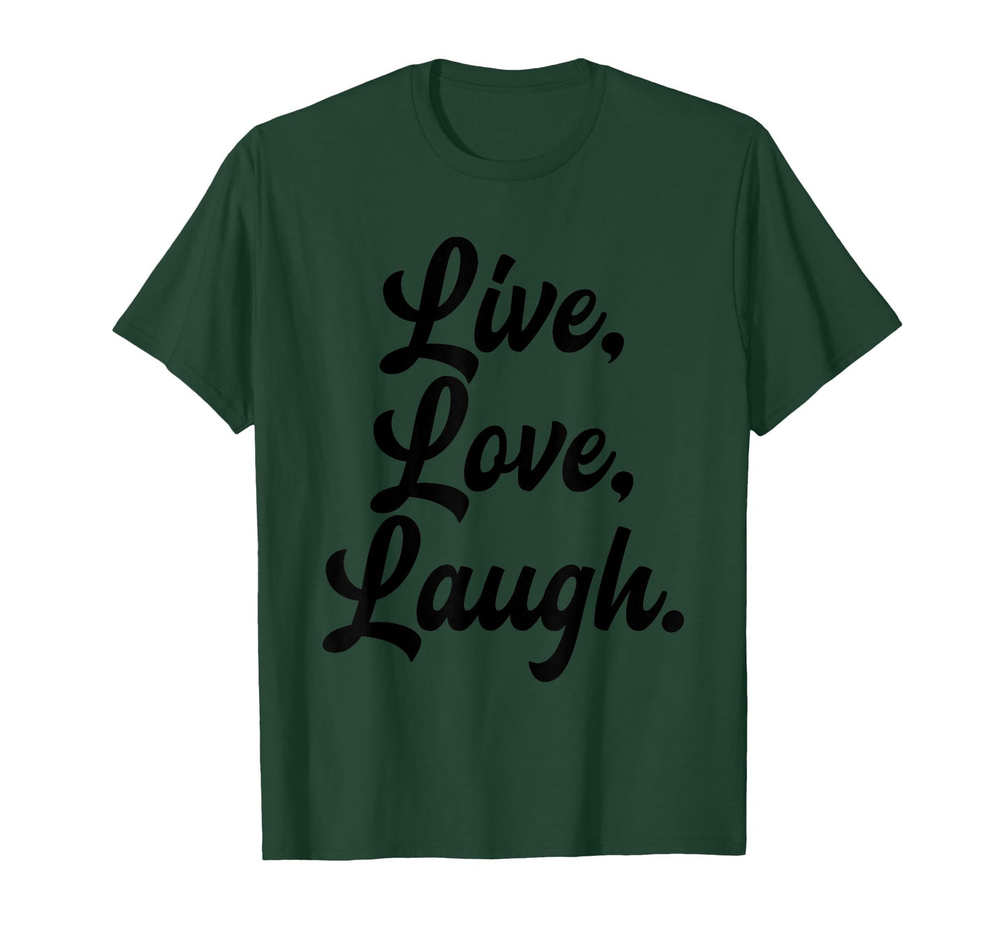 Laugh Love Live Retro Meditation Mindful Positivity Gift T-Shirt