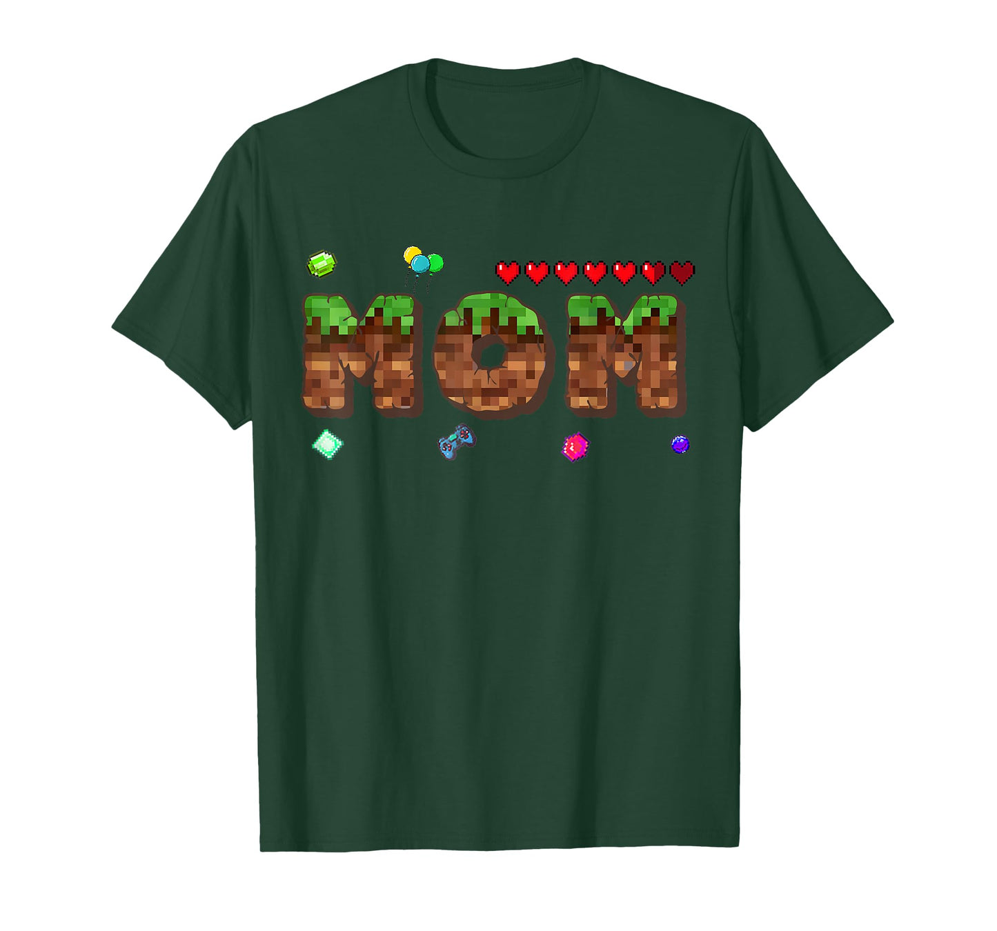 Dad And Mom Of The Birthday Boy Pixel Game Matching Family T-Shirt