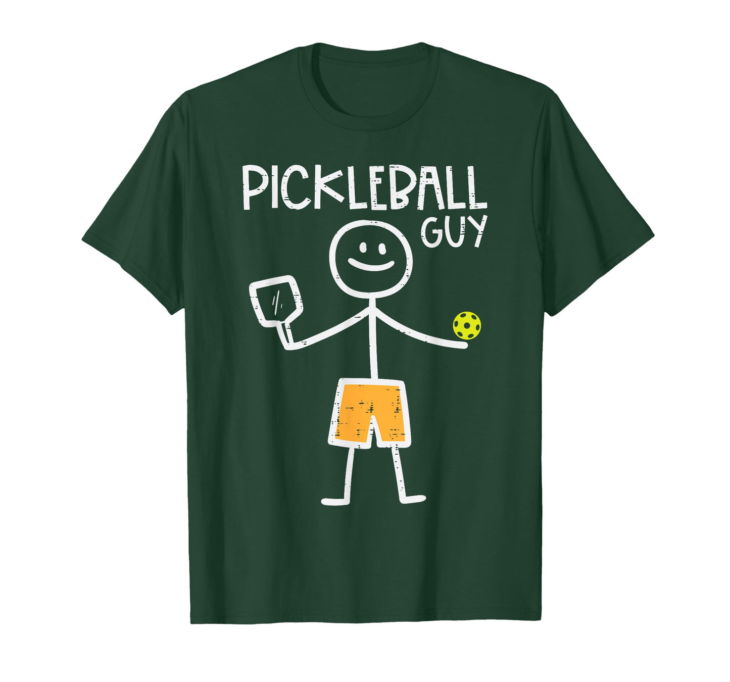 Pickleball Guy Stickman Pickle Ball Men Boys Kids Youth Teen T-Shirt