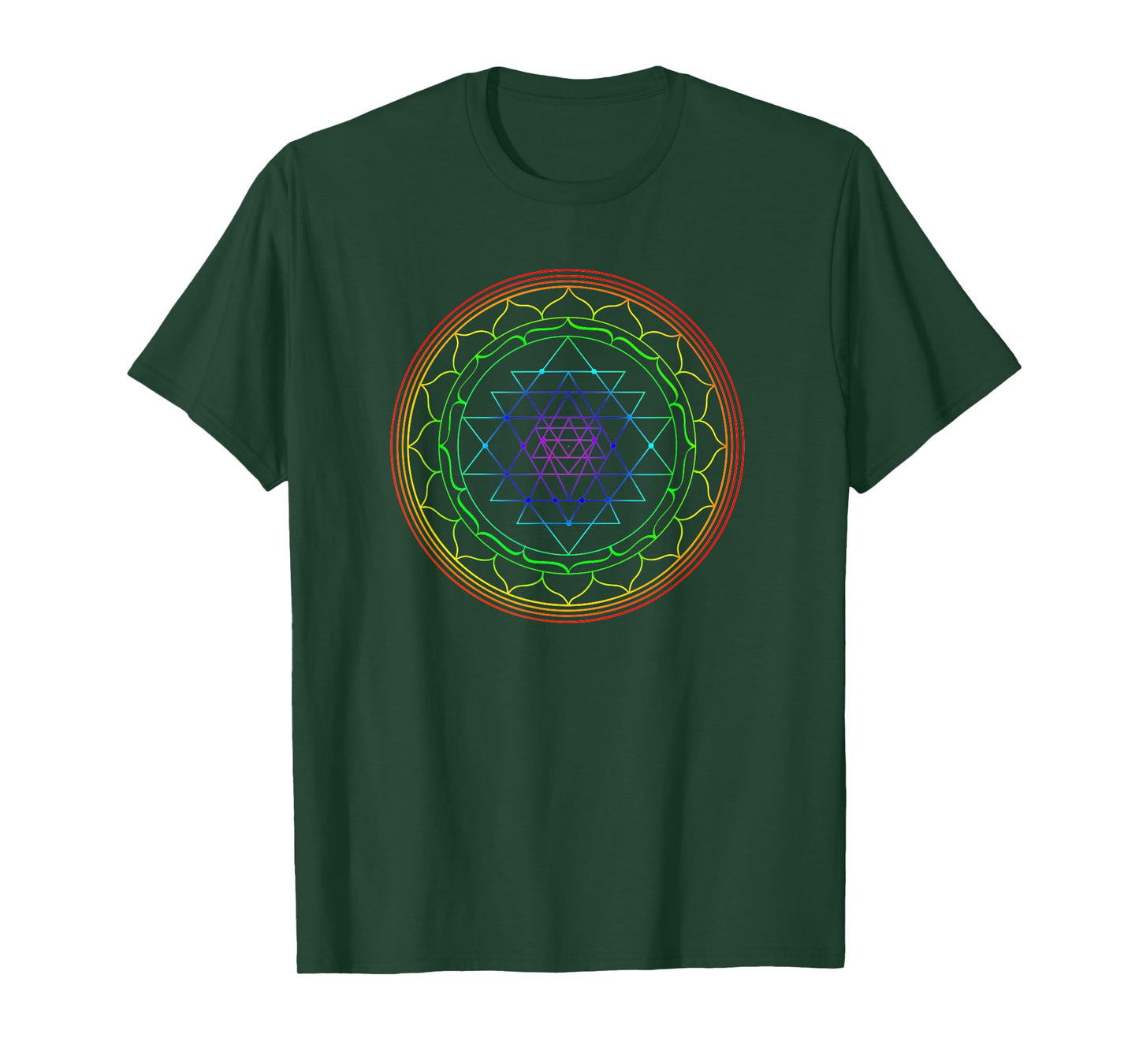 Sri Yantra Mandala Sacred Geometry Spiritual Gift Yoga Lover T-Shirt