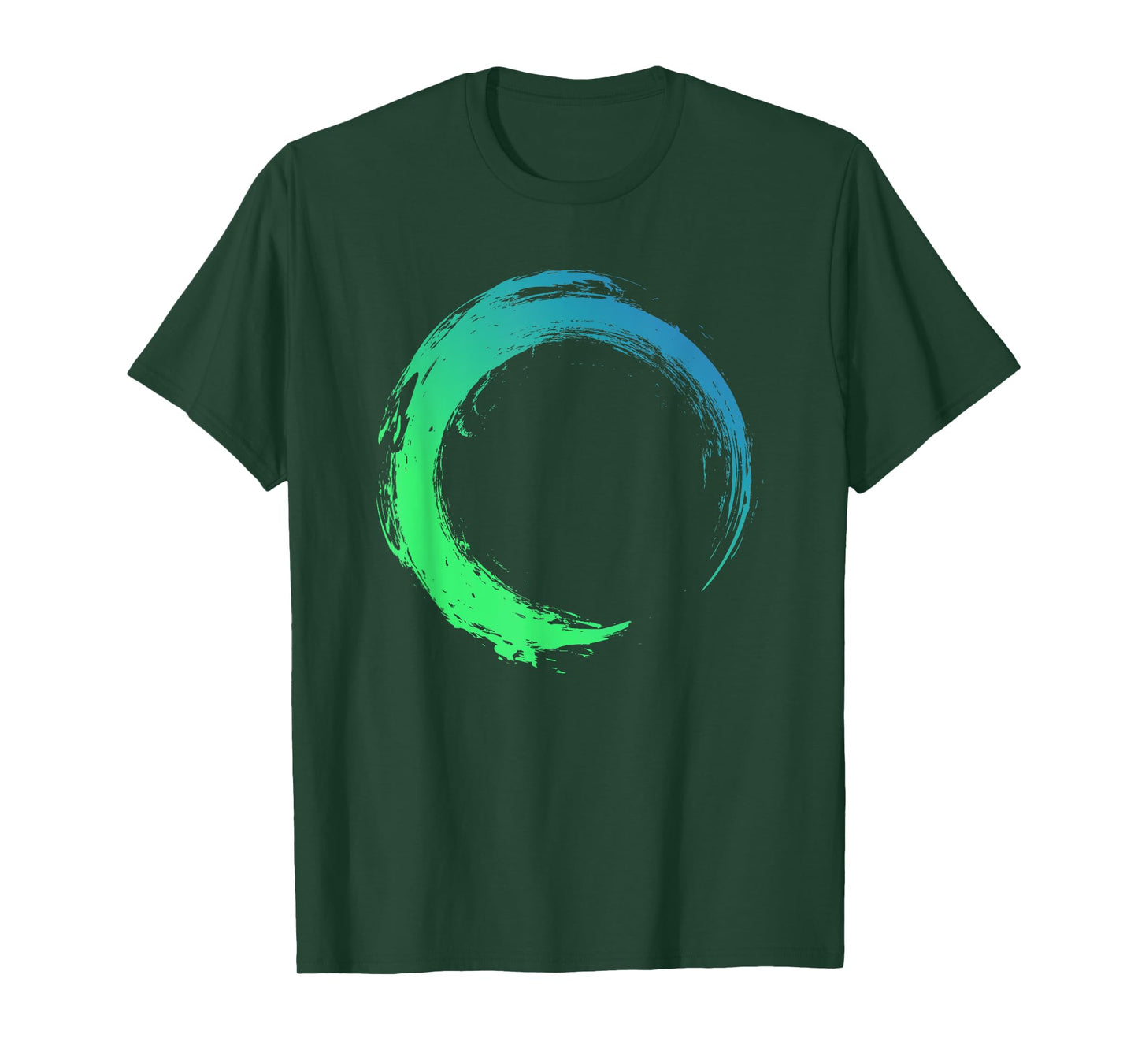 COLORFUL OCEAN WATER ENSO CIRCLE BRUSH STROKE T-Shirt