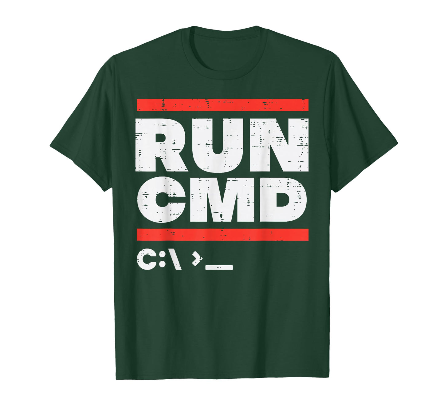 Run Cmd System Administrator Programmer Sysadmin Men Women T-Shirt