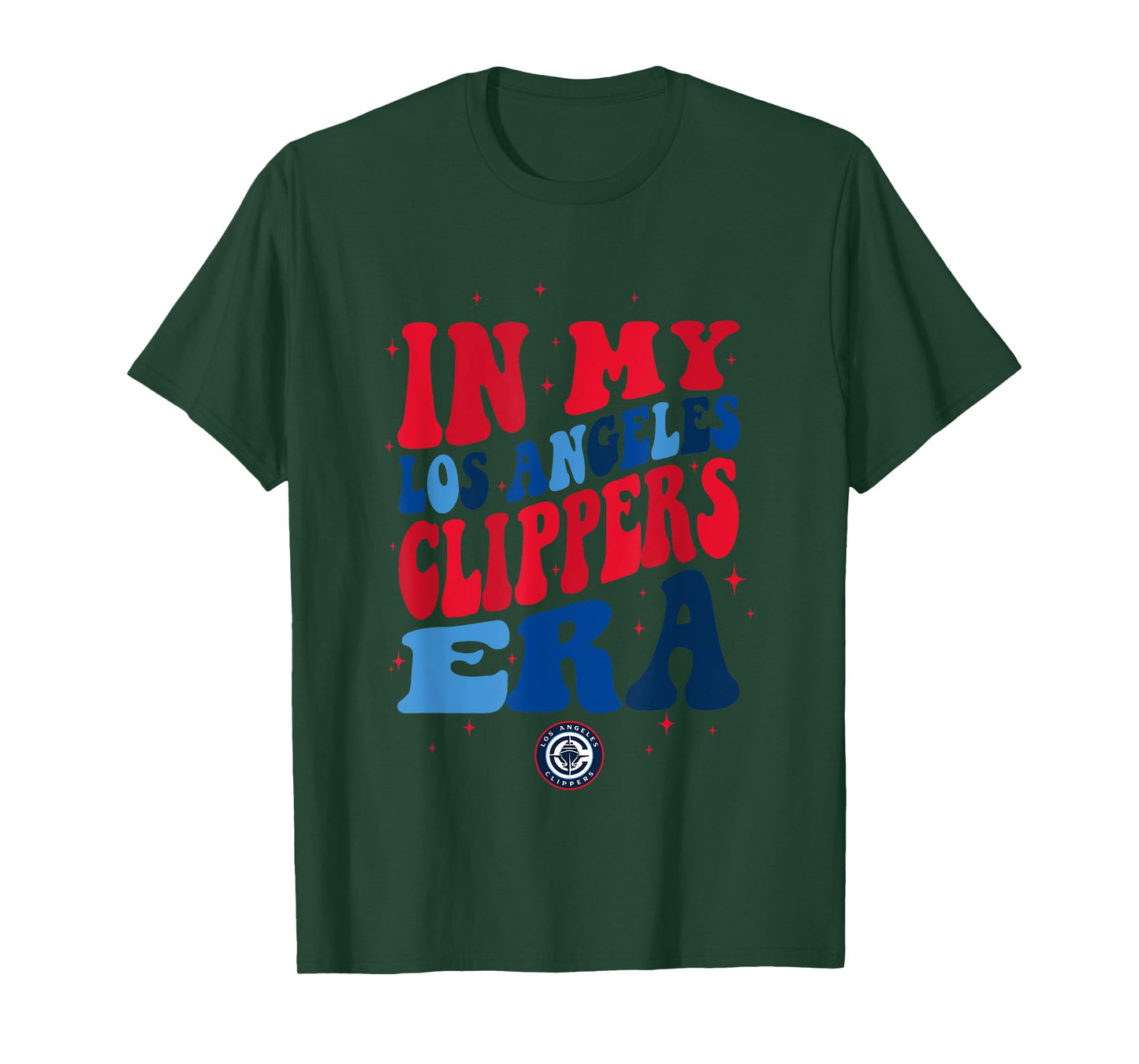 NBA In My Los Angeles Clippers Era Retro Wave Logo T-Shirt