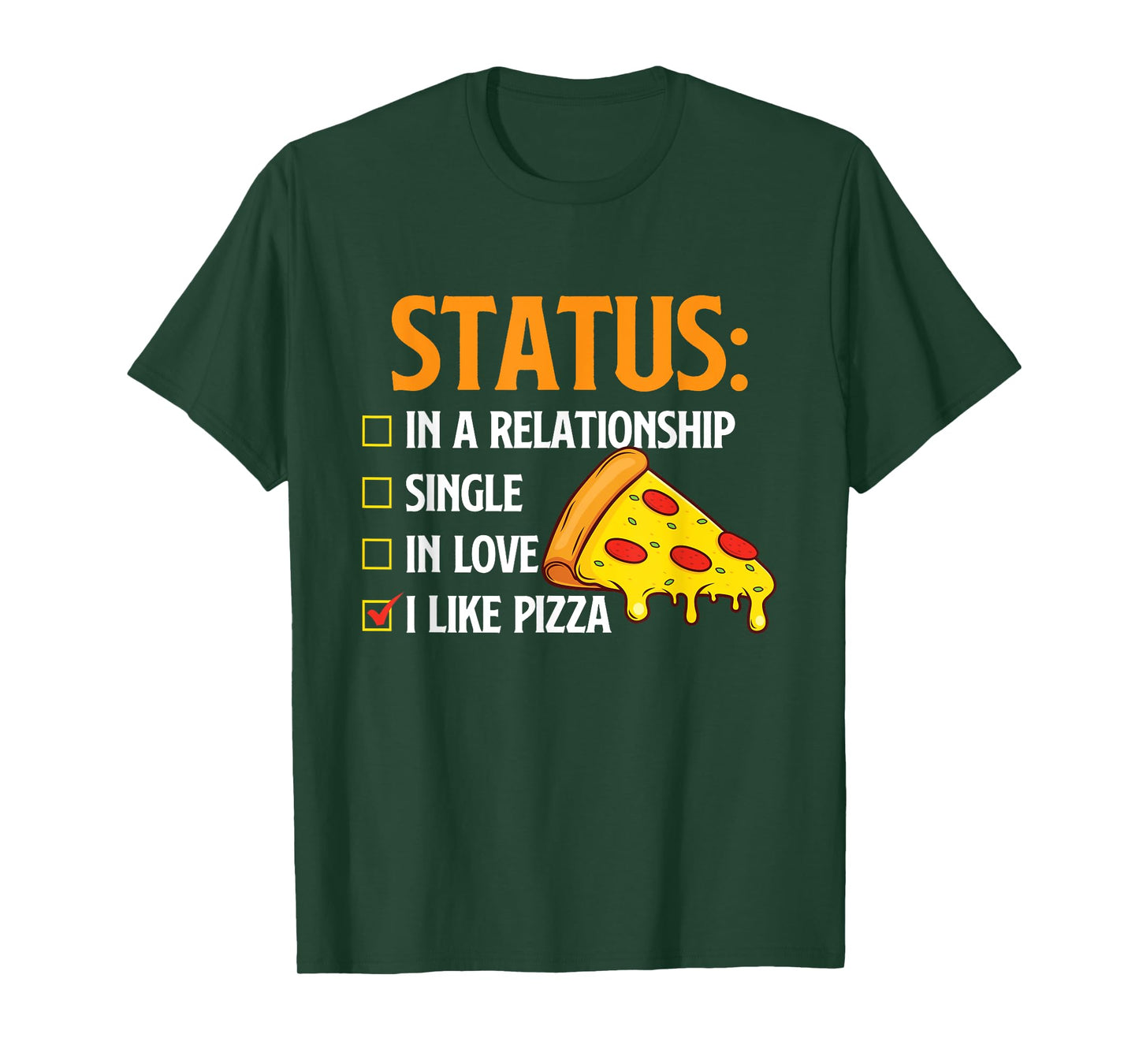 Relationship Status I Like Pizza - Food Lover Pizza Baker T-Shirt