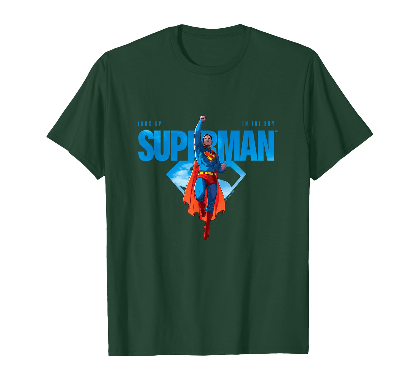 Superman (2025) Look Up In The Sky Superman Logo T-Shirt