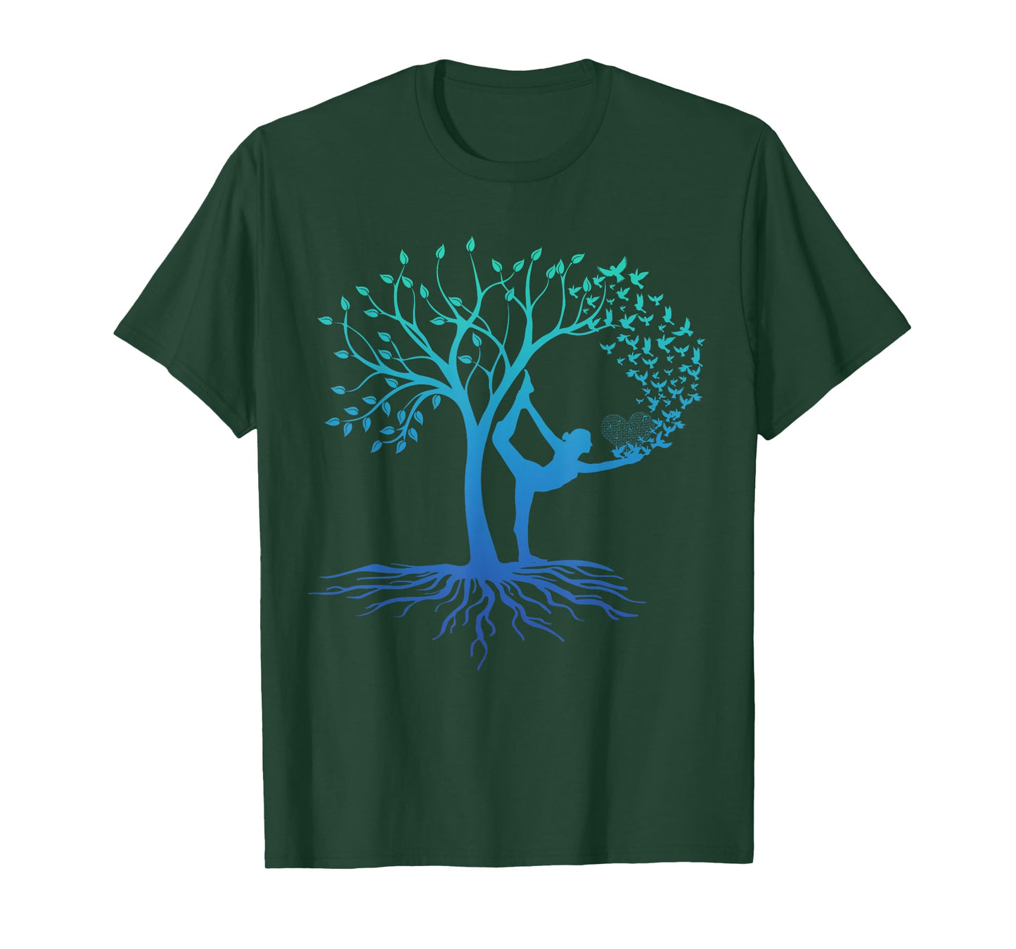 Yoga Woman With Tree Of Life Beautiful Yoga T-Shirt