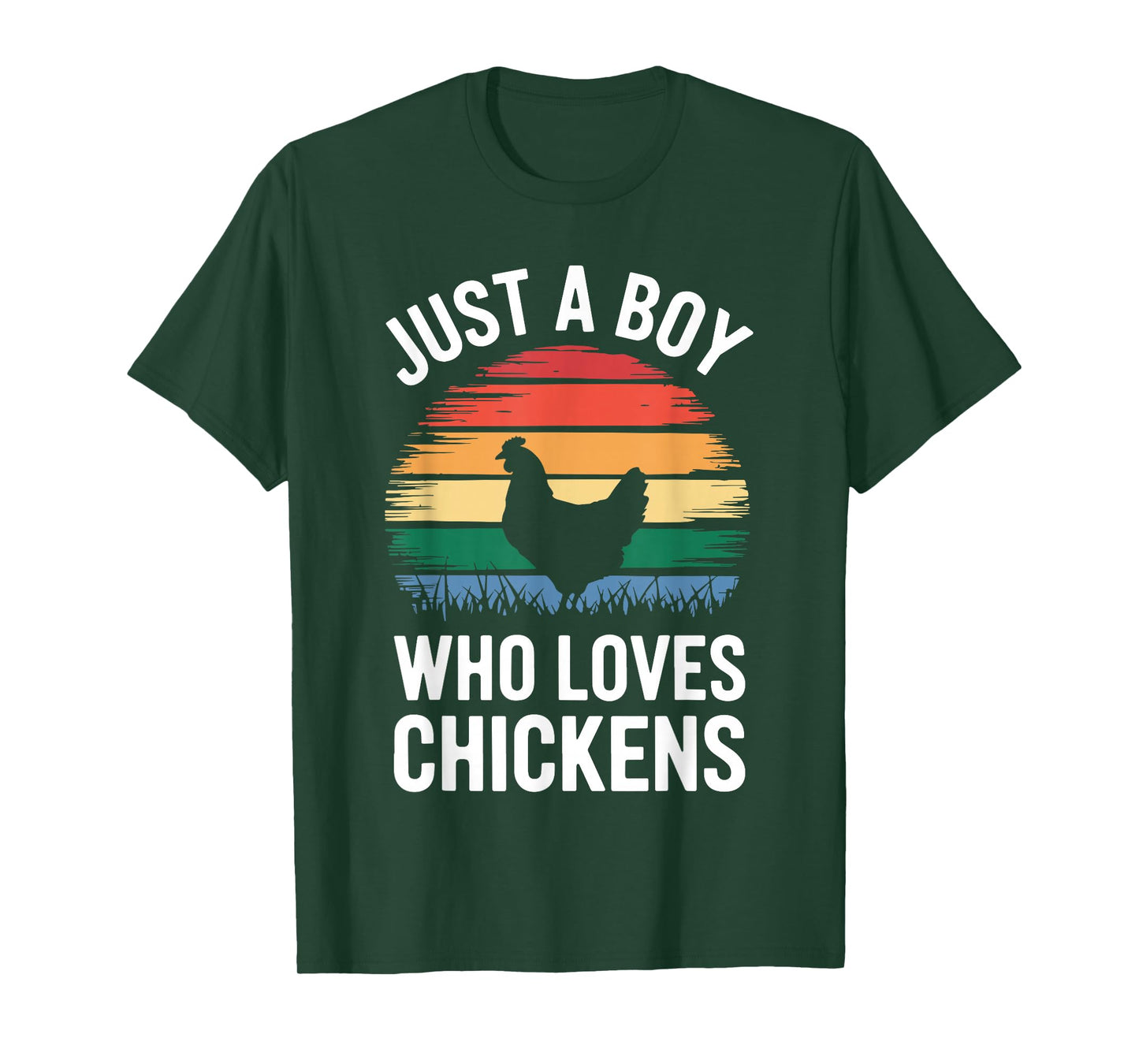 Just A Boy Who Loves Chickens Shirt Kids Toddler Boy Chicken T-Shirt