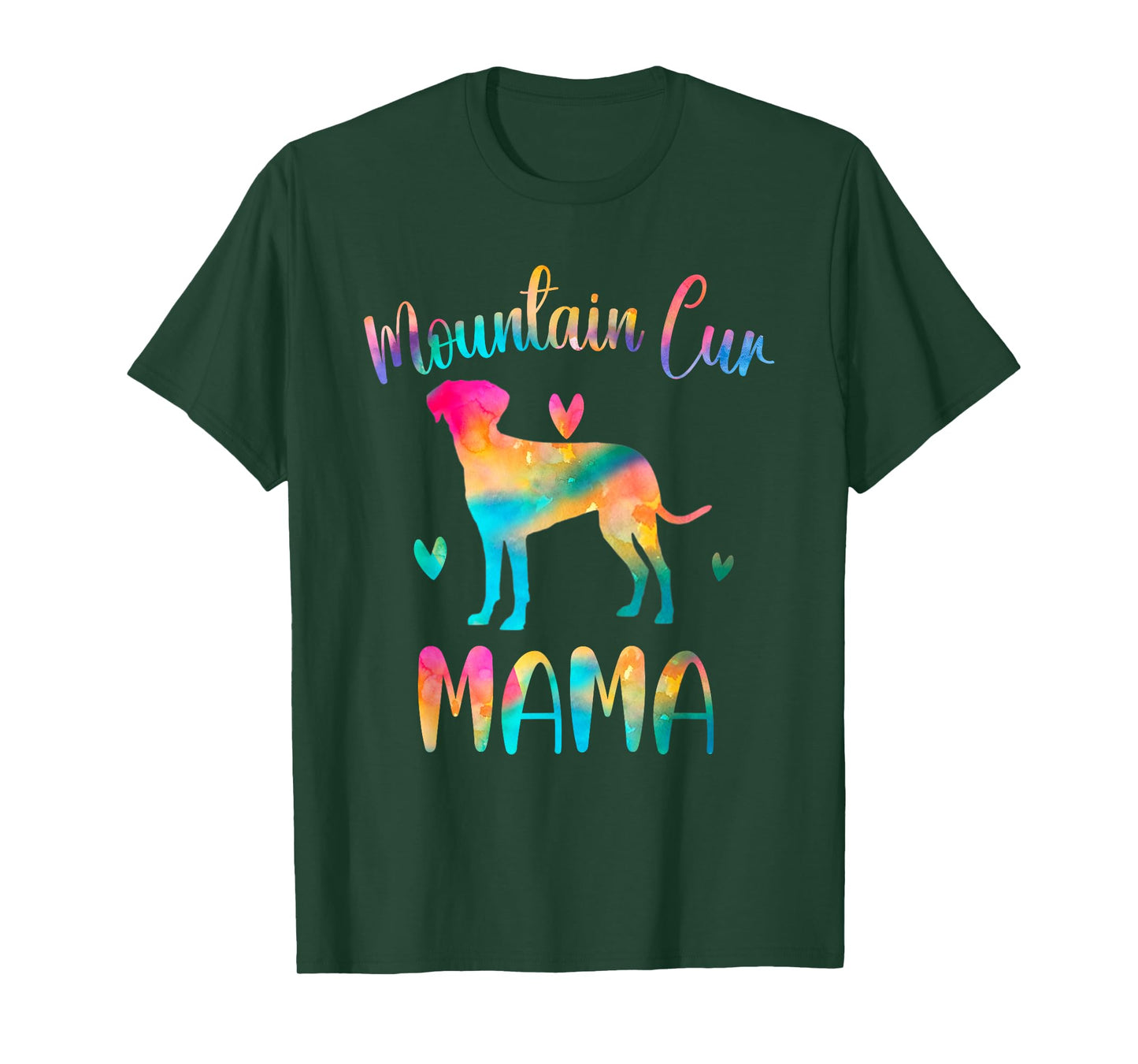 Mountain Cur Mama Colorful Mountain Cur Cute Gifts Dog Mom T-Shirt
