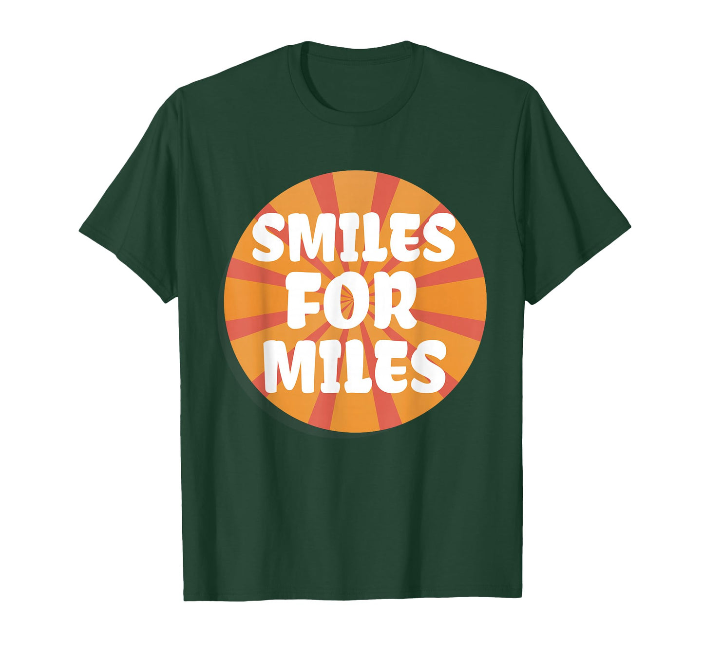 Smiles For Miles Fun Positive Energy Yoga Sunrise Boho Vibes T-Shirt