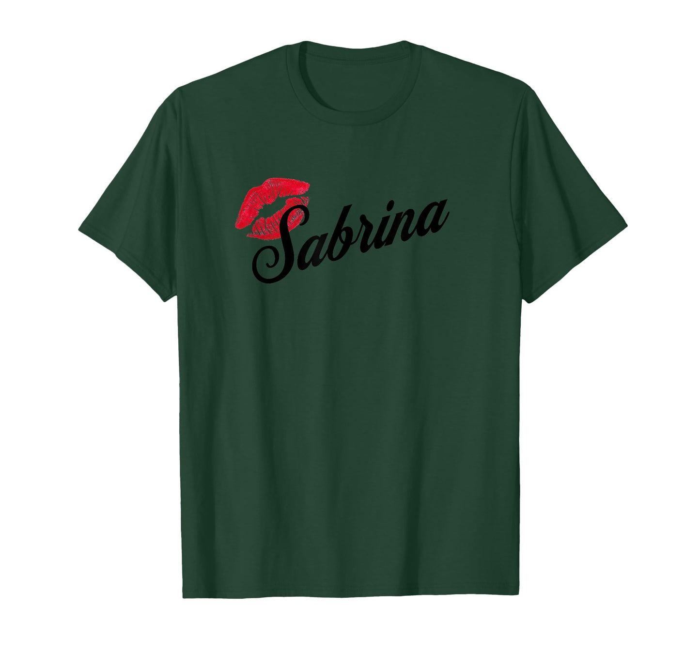 Sabrina Retro Lips Tee โ Bold Name Birthday Drop Unisex T-Shirt