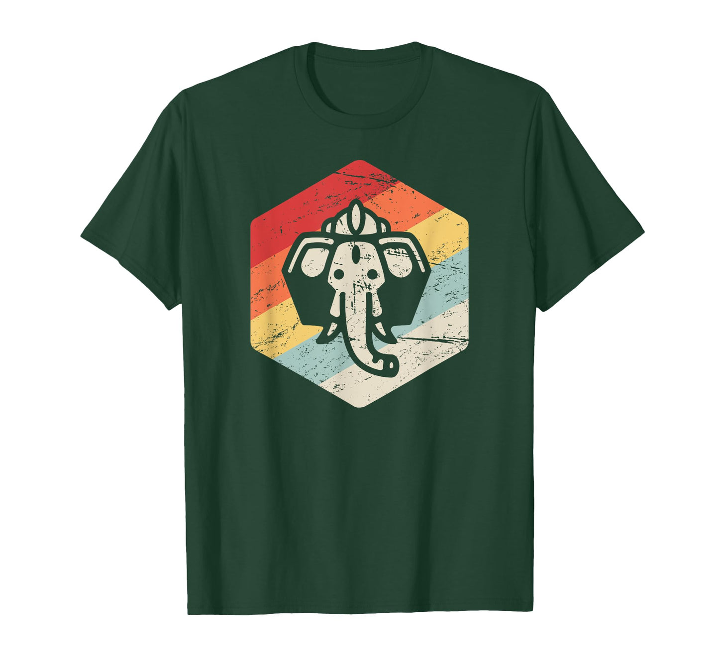 Retro Vintage Ganesha T-Shirt - Yogi India Hindu Mythology T-Shirt
