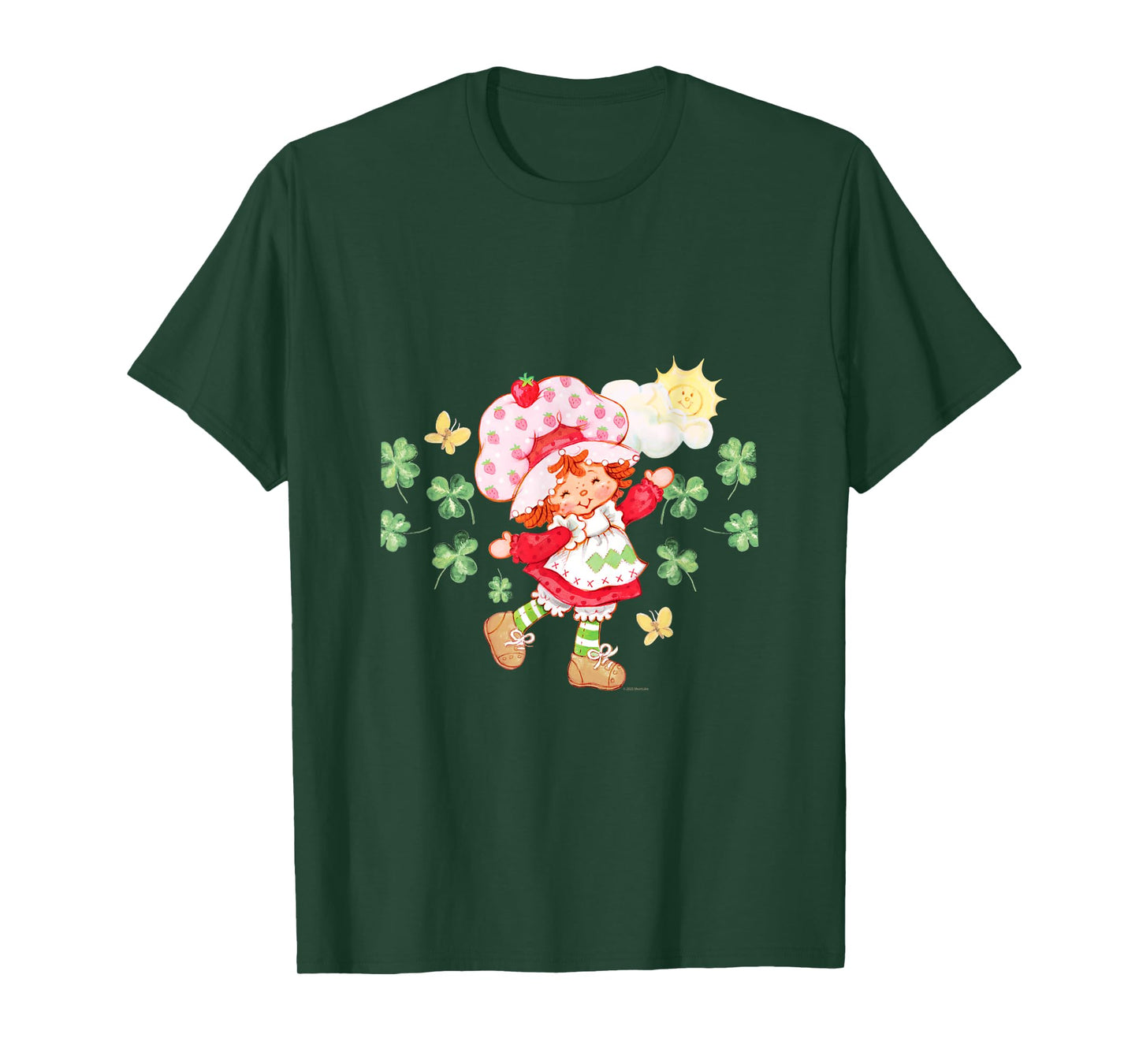 Strawberry Shortcake Lucky Clover St. Patrick's Day T-Shirt
