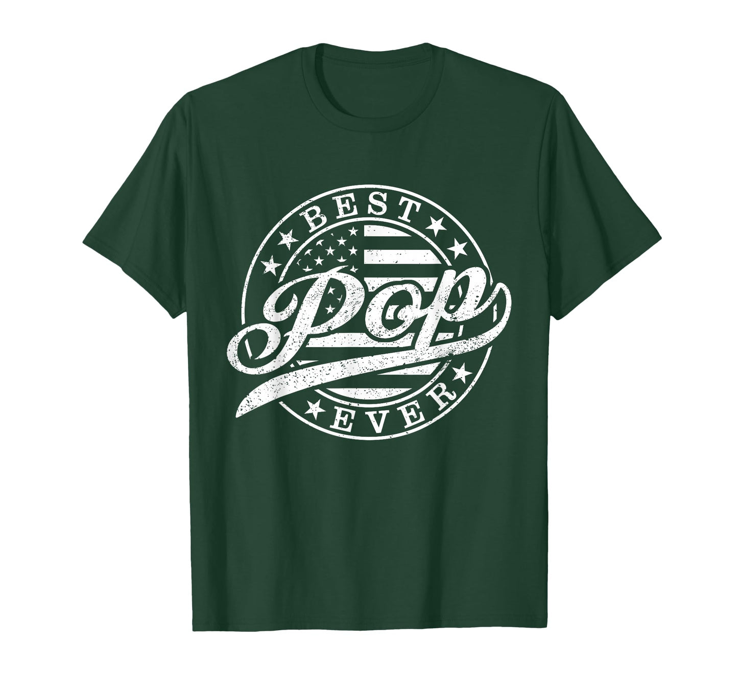 Best Pop Ever American US Flag Funny Grandpa Father's Day T-Shirt