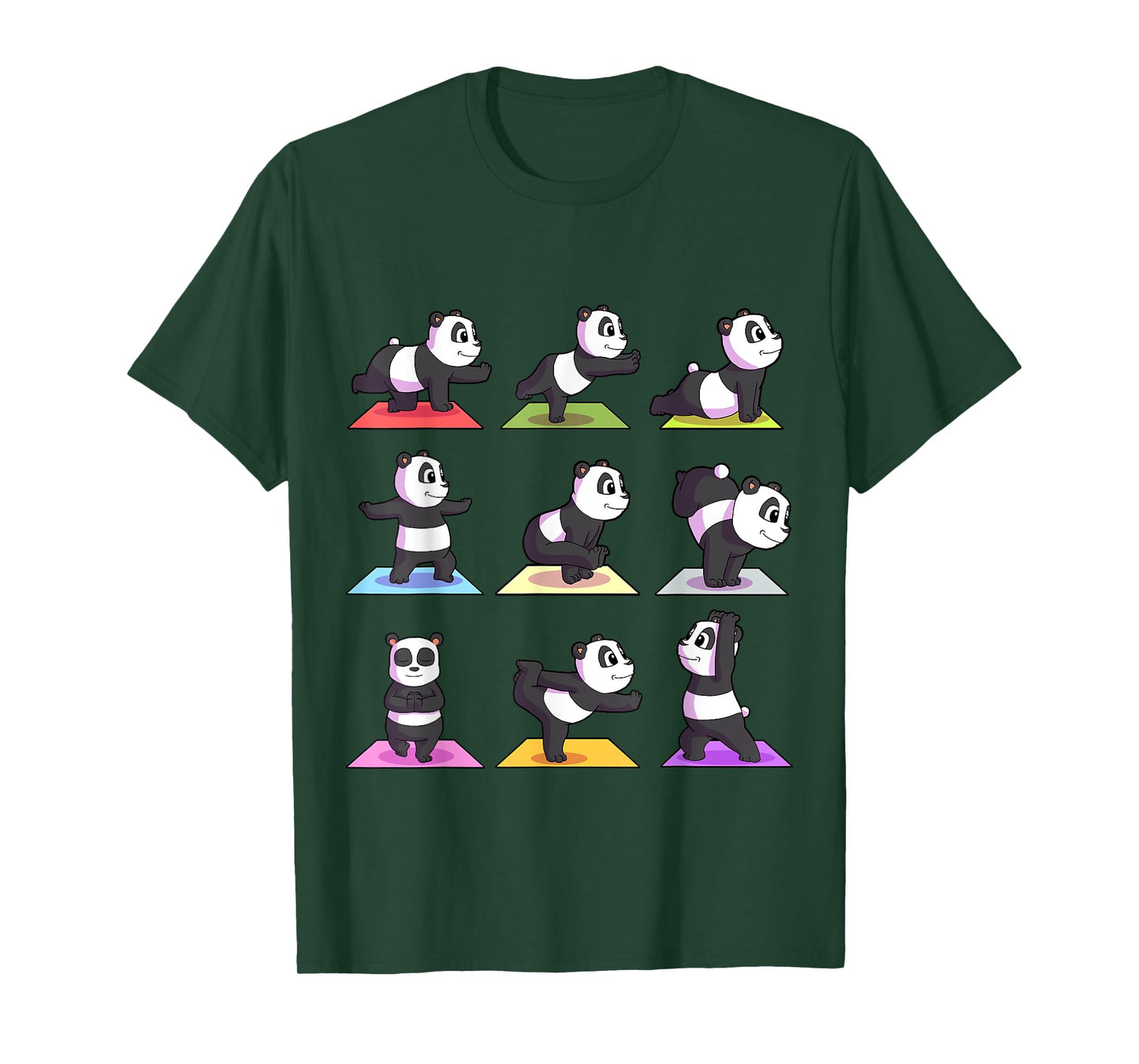 Panda Yoga Shirt Women Panda Lover Gift Girls Meditation T-Shirt