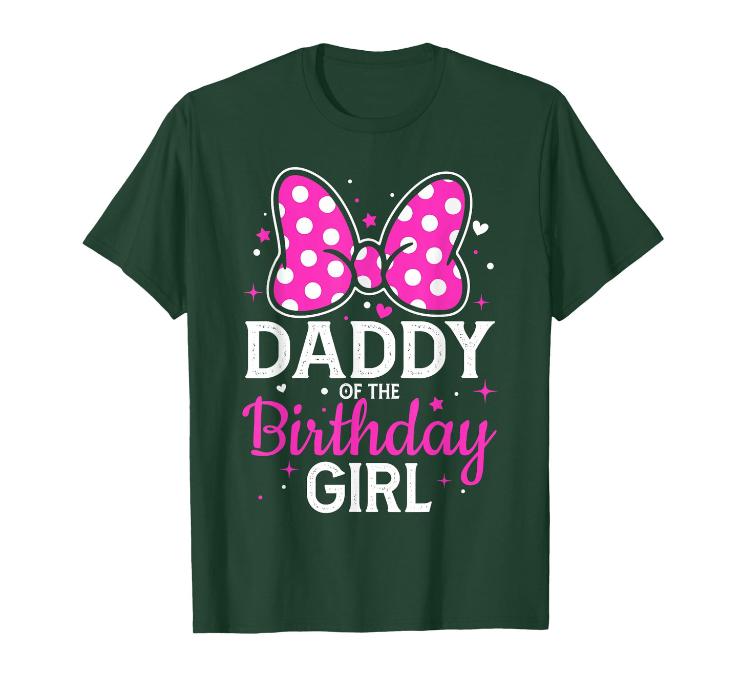 Mommy of The Birthday Girl Cute Pink Bow Family Matching T-Shirt