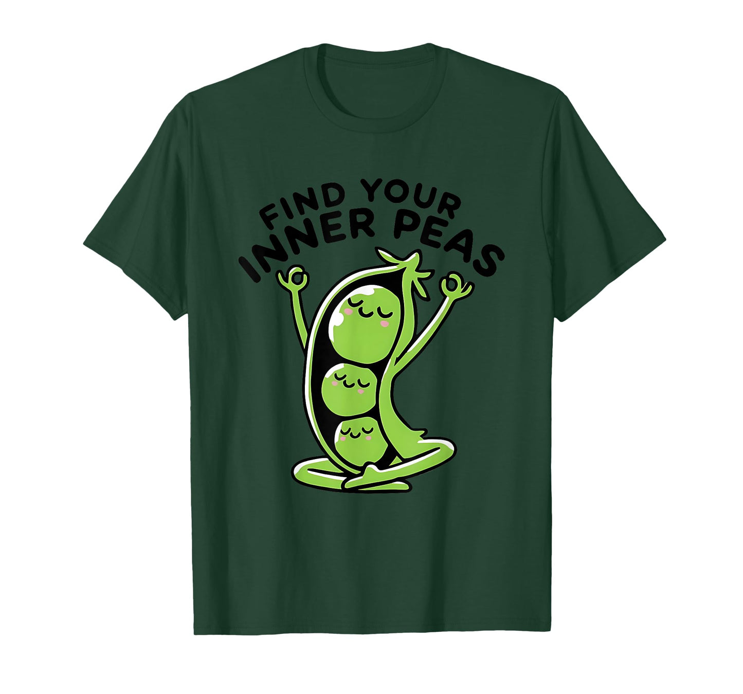 Find Your Inner Peas Yoga Pun T-Shirt