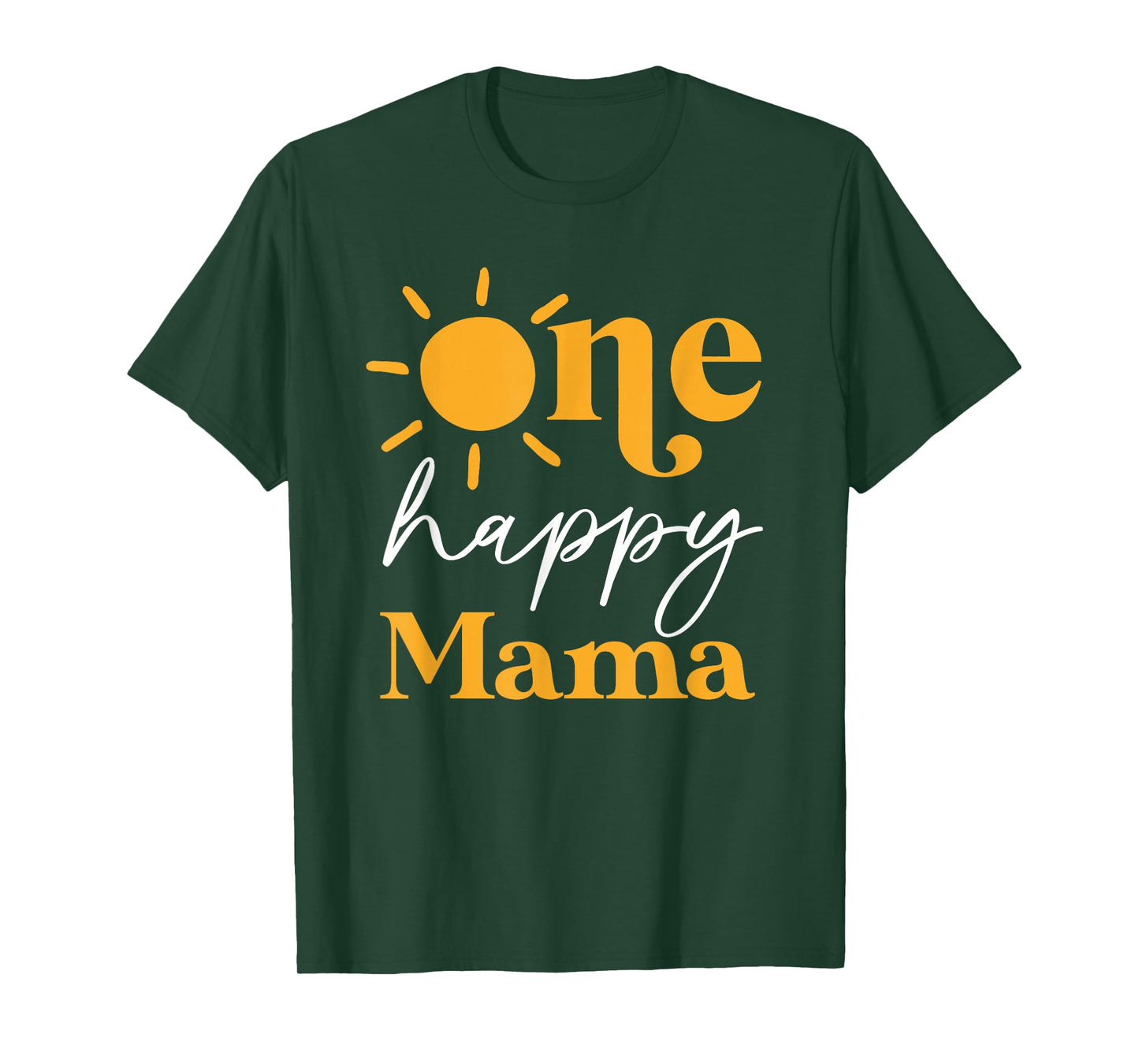 One Happy Mama of The Birthday First Trip Around the Sun T-Shirt