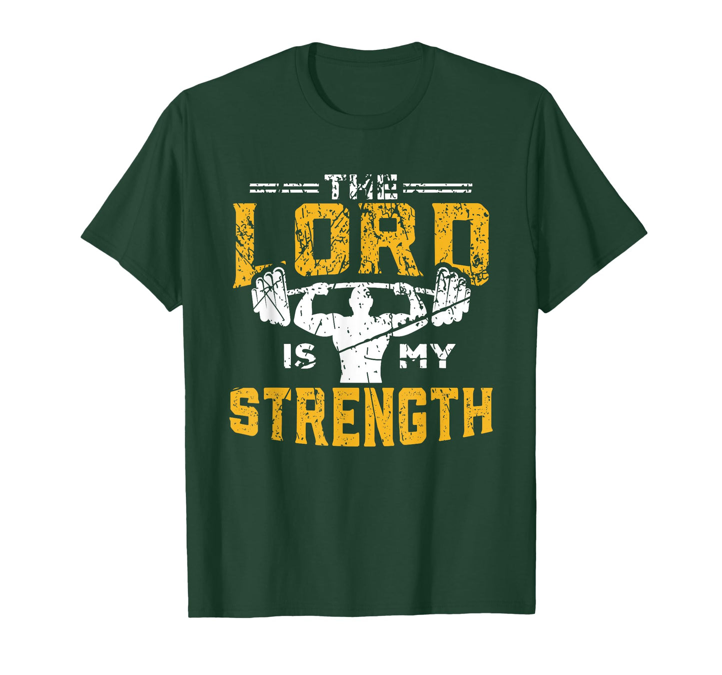 Jesus Workout The Lord is my Strength Christian Gym T-Shirt