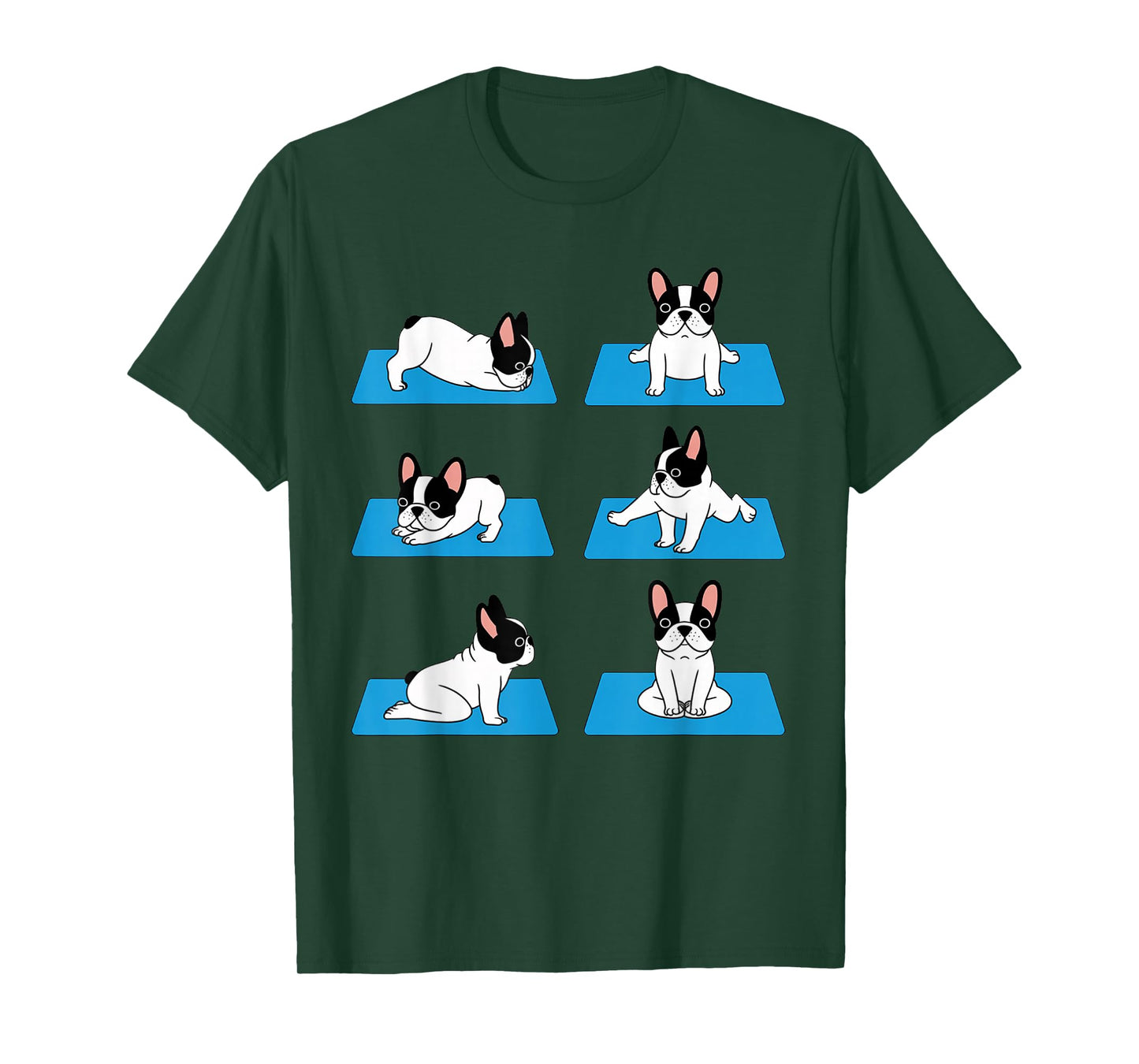 English Bulldog Yoga Puppy Yoga Poses and Meditation T-Shirt