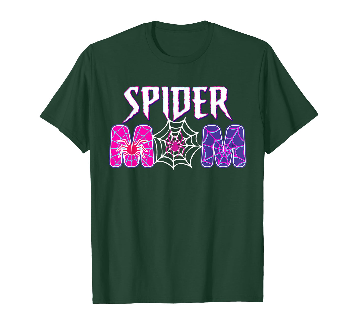 Funny Spider Mom Matching Family Birthday Mother's Day T-Shirt