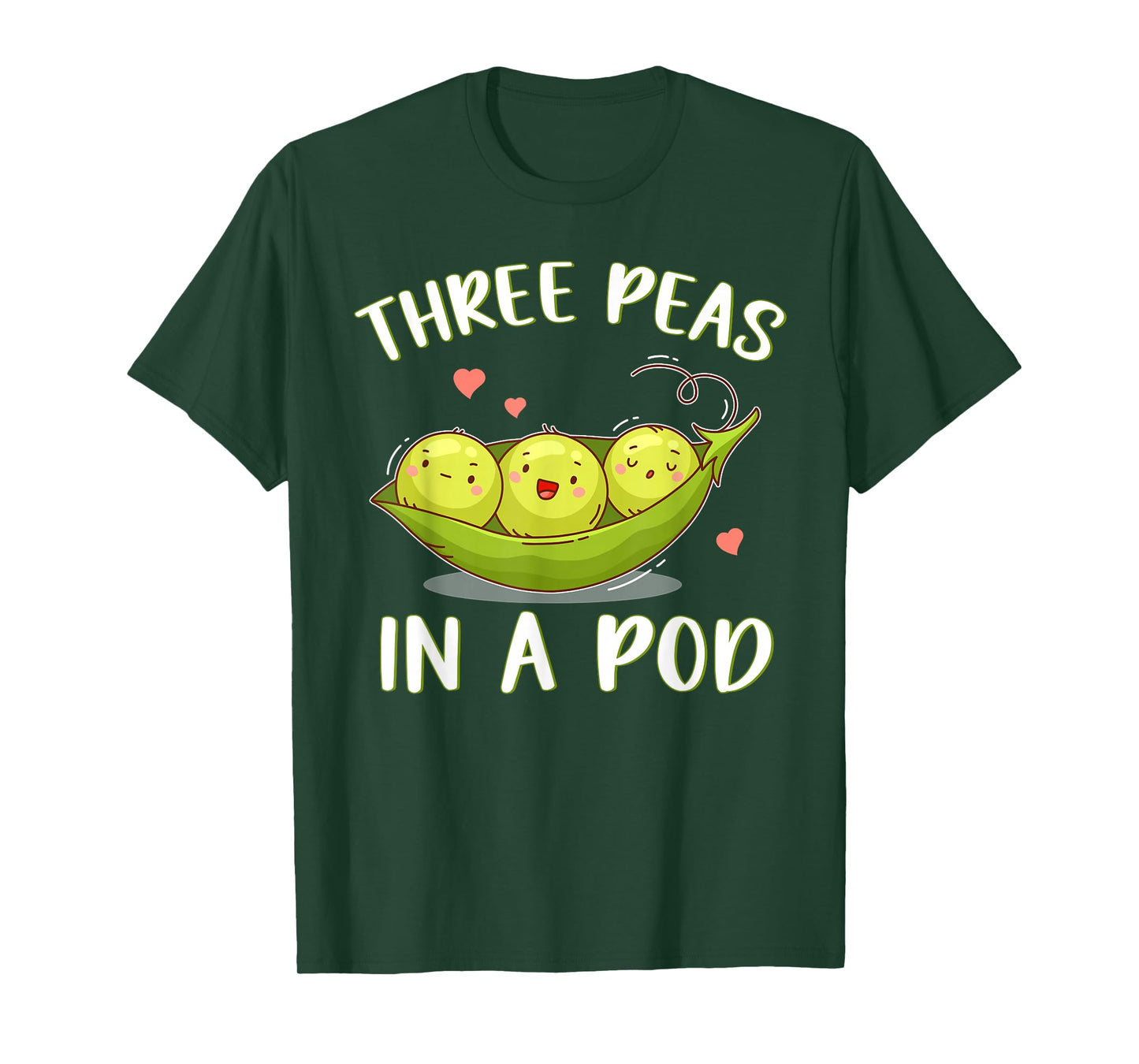 Three Peas In A Pod Triplets For Parents Triplet Sibling T-Shirt