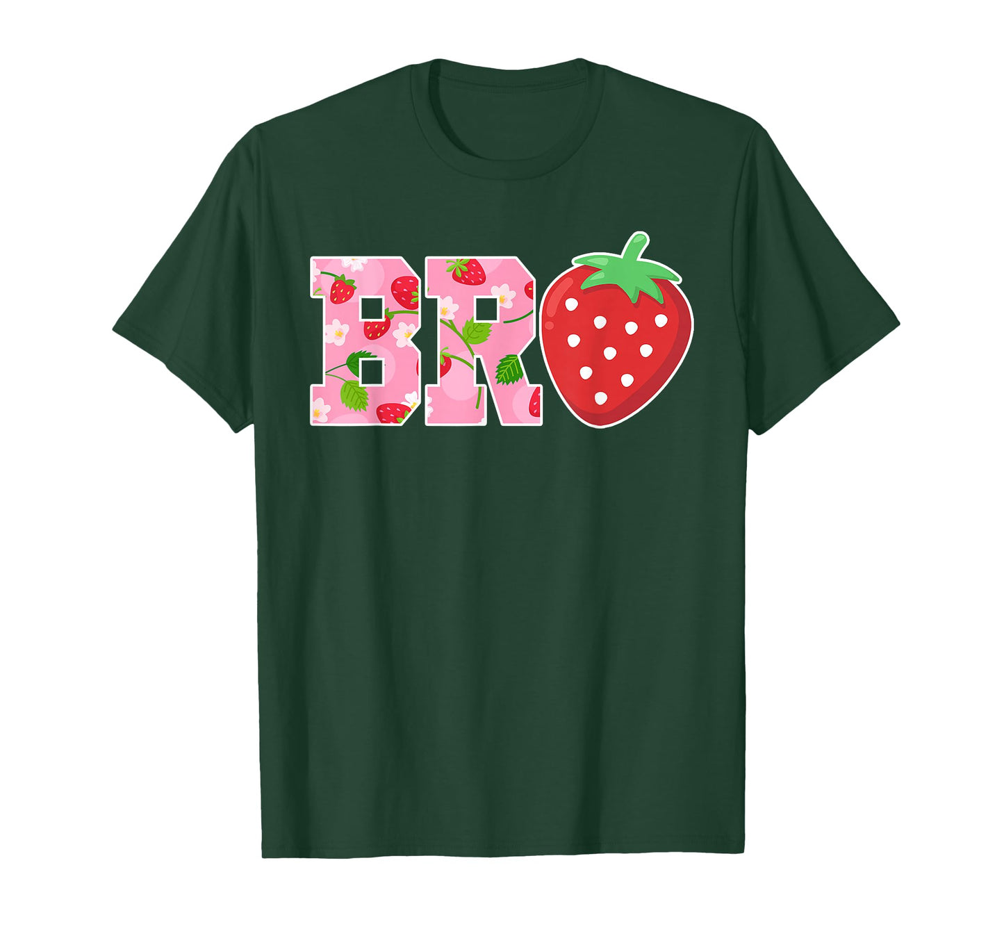 Bro Brother Of The Berry Sweet Birthday Strawberry Family T-Shirt