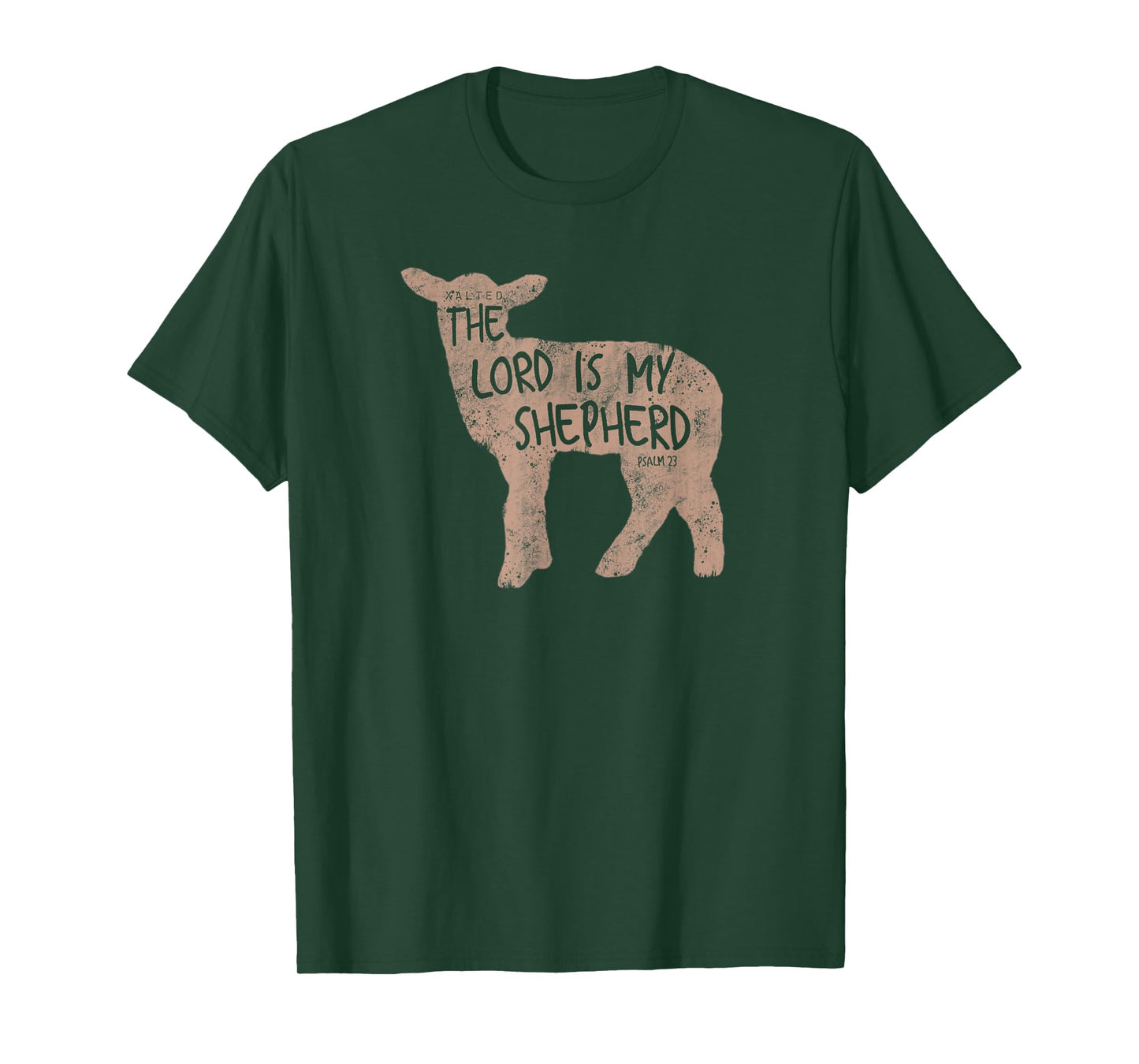 Xalted Christian Lamb of God Shepherd T-Shirt - Black, Small