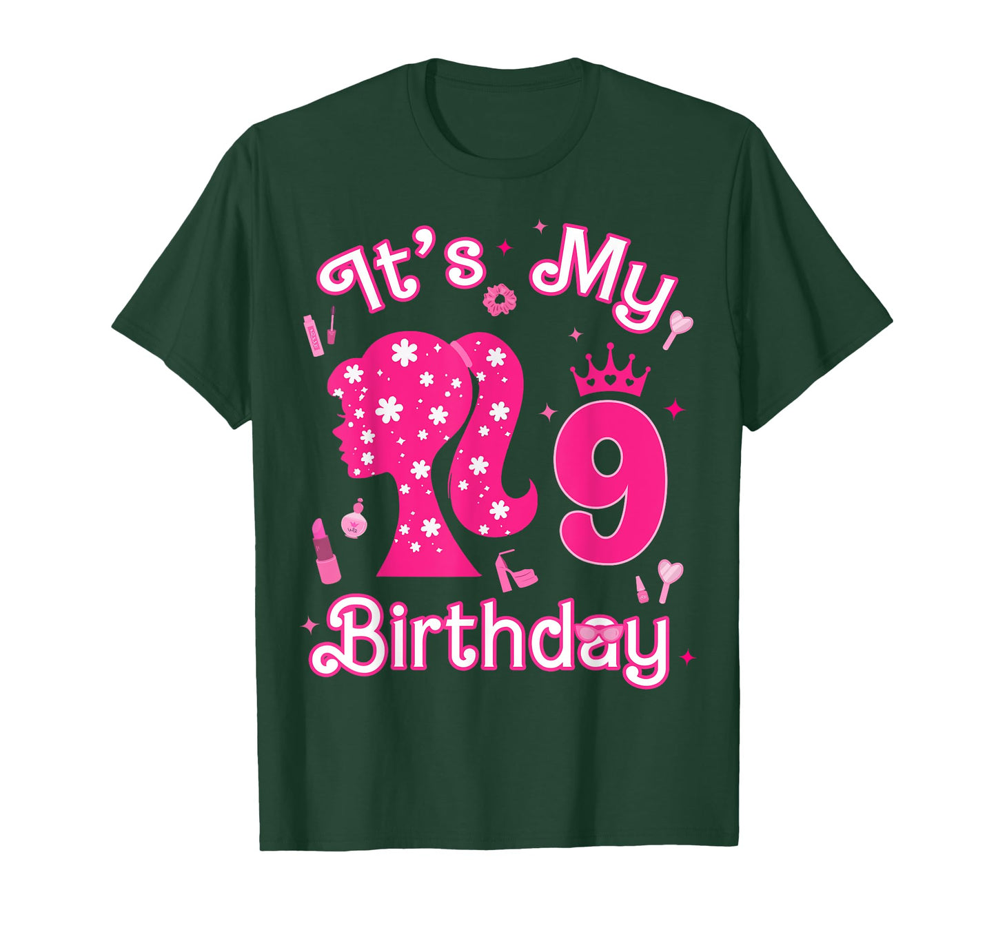 Kids 9Th Birthday Girl Doll 9 Years Old Birthday Girl Party T-Shirt