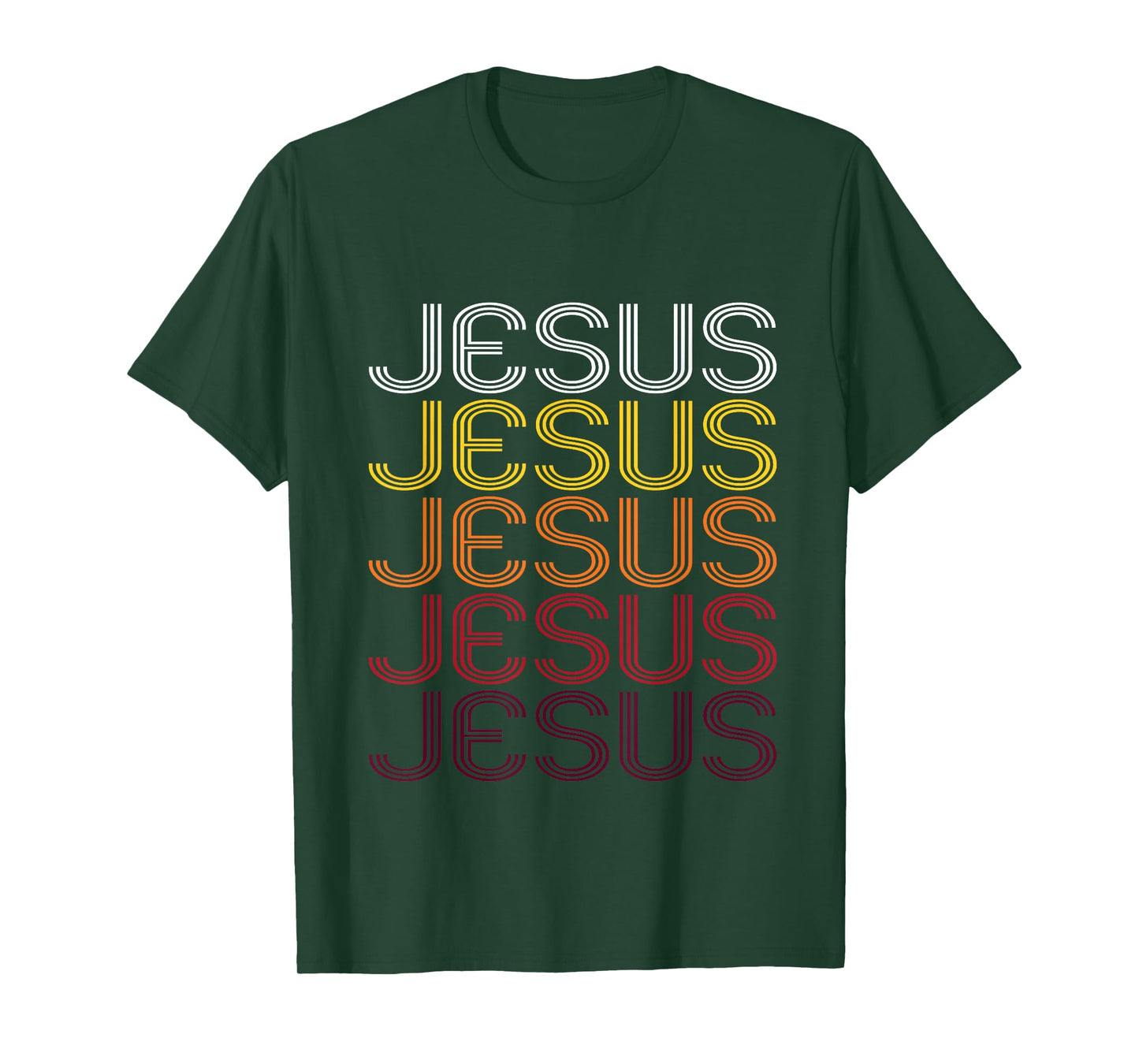 Jesus Retro Wordmark Pattern - Vintage Style T-shirt