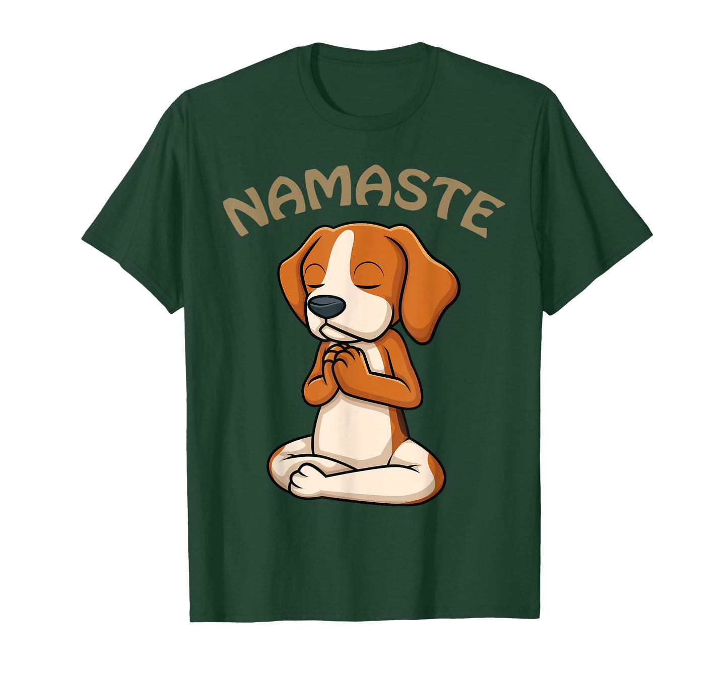 Dog Yoga Shirt Funny Puppy Lovers Yoga Gift Namaste Dogs T-Shirt