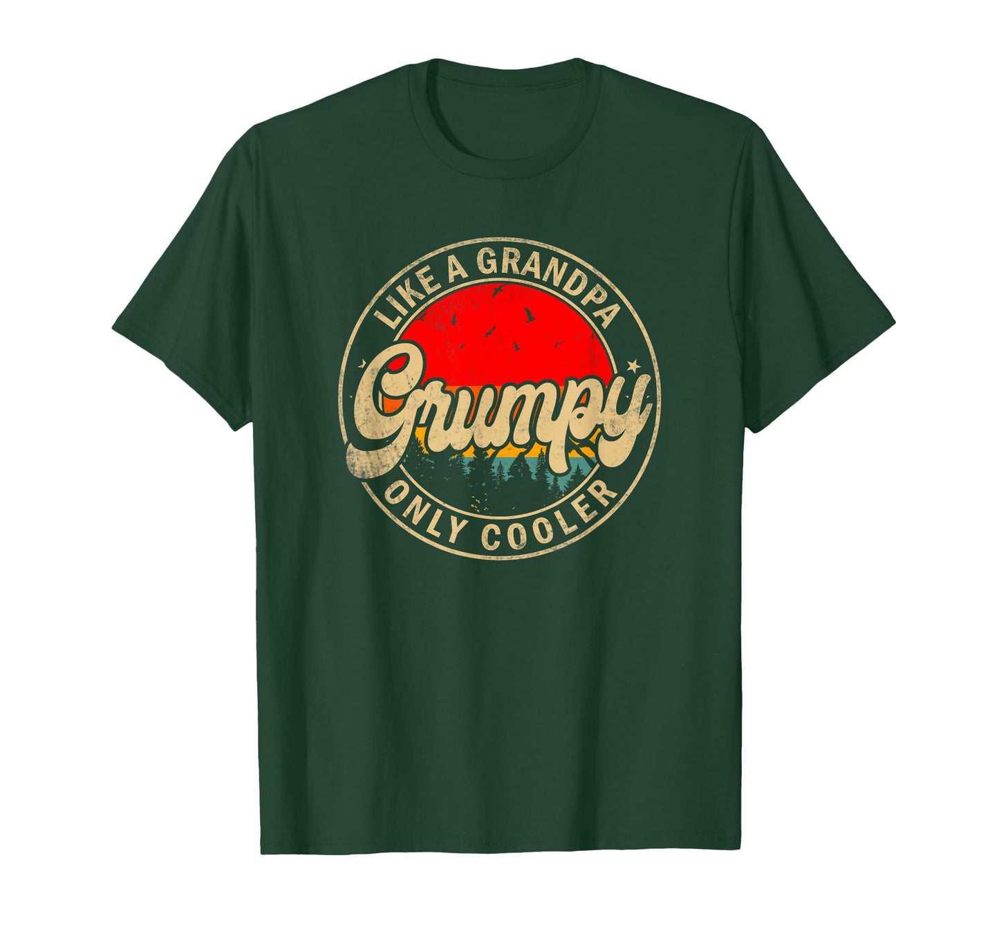 Mens Grumpy Like A Grandpa Only Cooler Funny Papa Grandpa T-Shirt