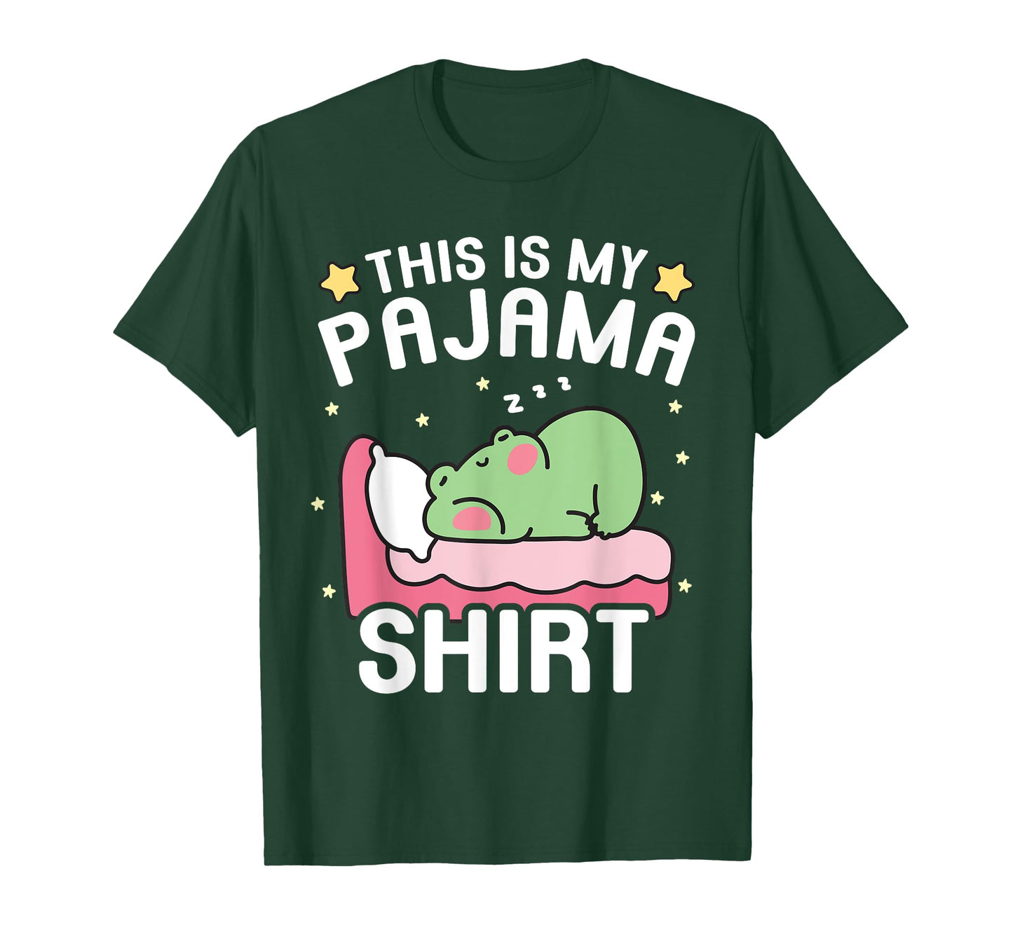 Cute PJ Teen Boys Girls PJs Funny Frog PJs This Is My Pajama T-Shirt