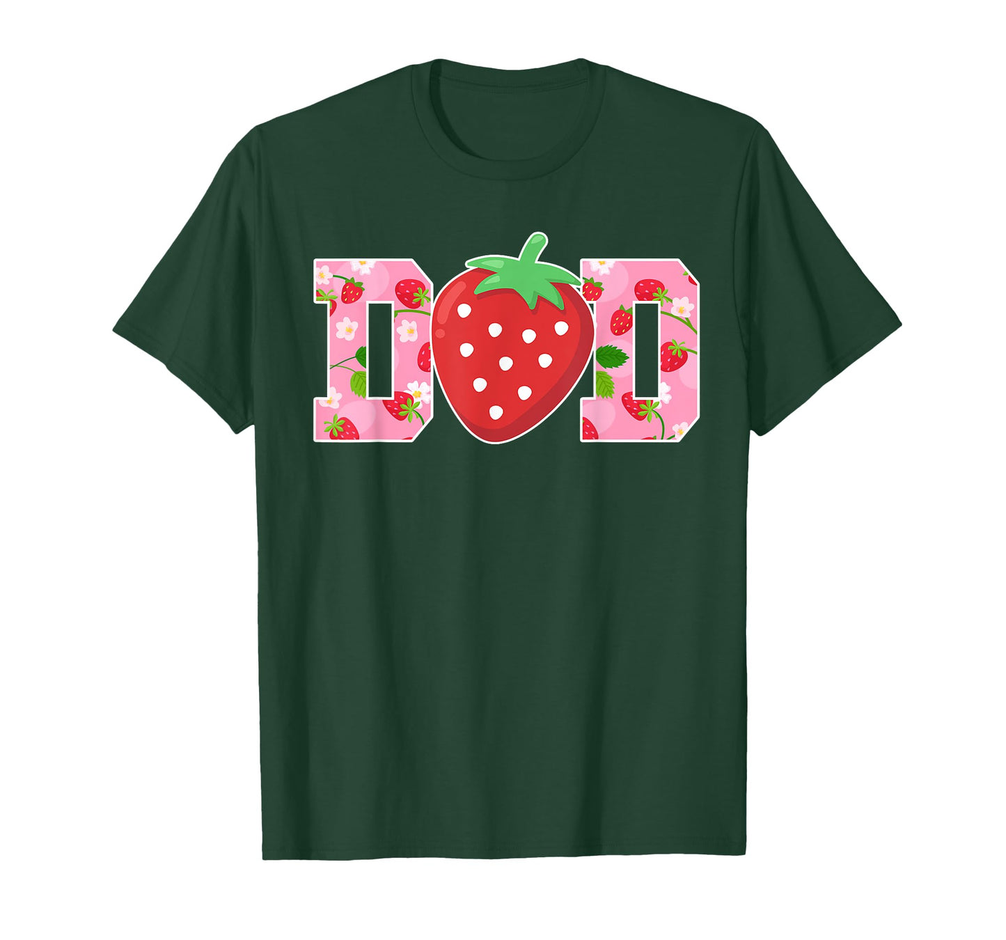 Dad Of The Berry Sweet Birthday Strawberry Girls Family T-Shirt