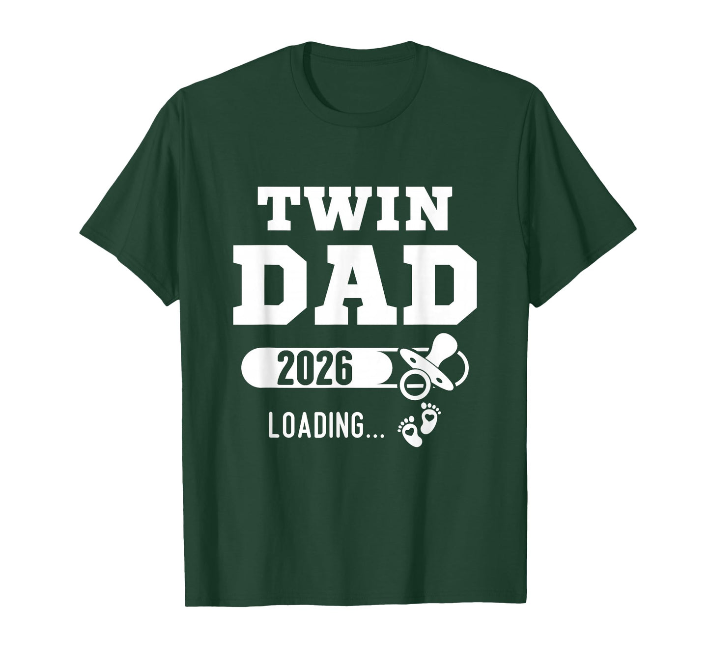 Twin Dad Est 2026 Soon To Be Twin Dad Pregnancy Announcement T-Shirt