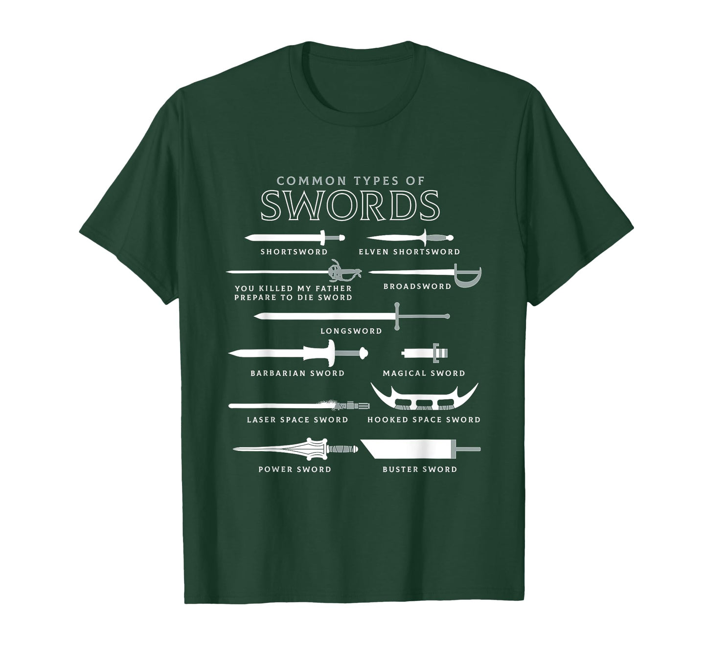 Types Of Swords T-Shirt
