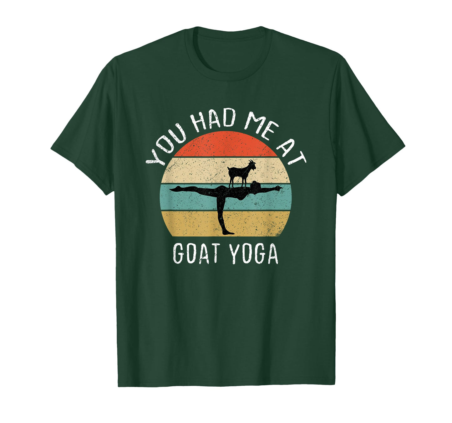 Goat Yoga Retro Tee You Had Me At Baa Maste Goat Yoga Women T-Shirt