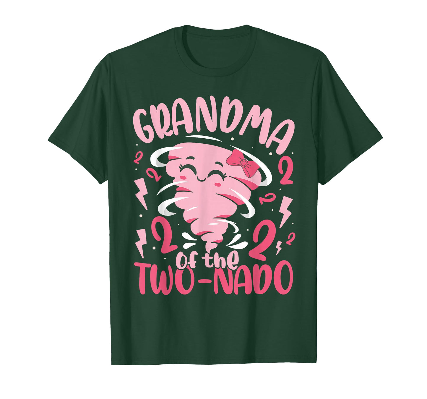 Grandma of the Two-nado Tornado Theme 2nd Birthday Party T-Shirt