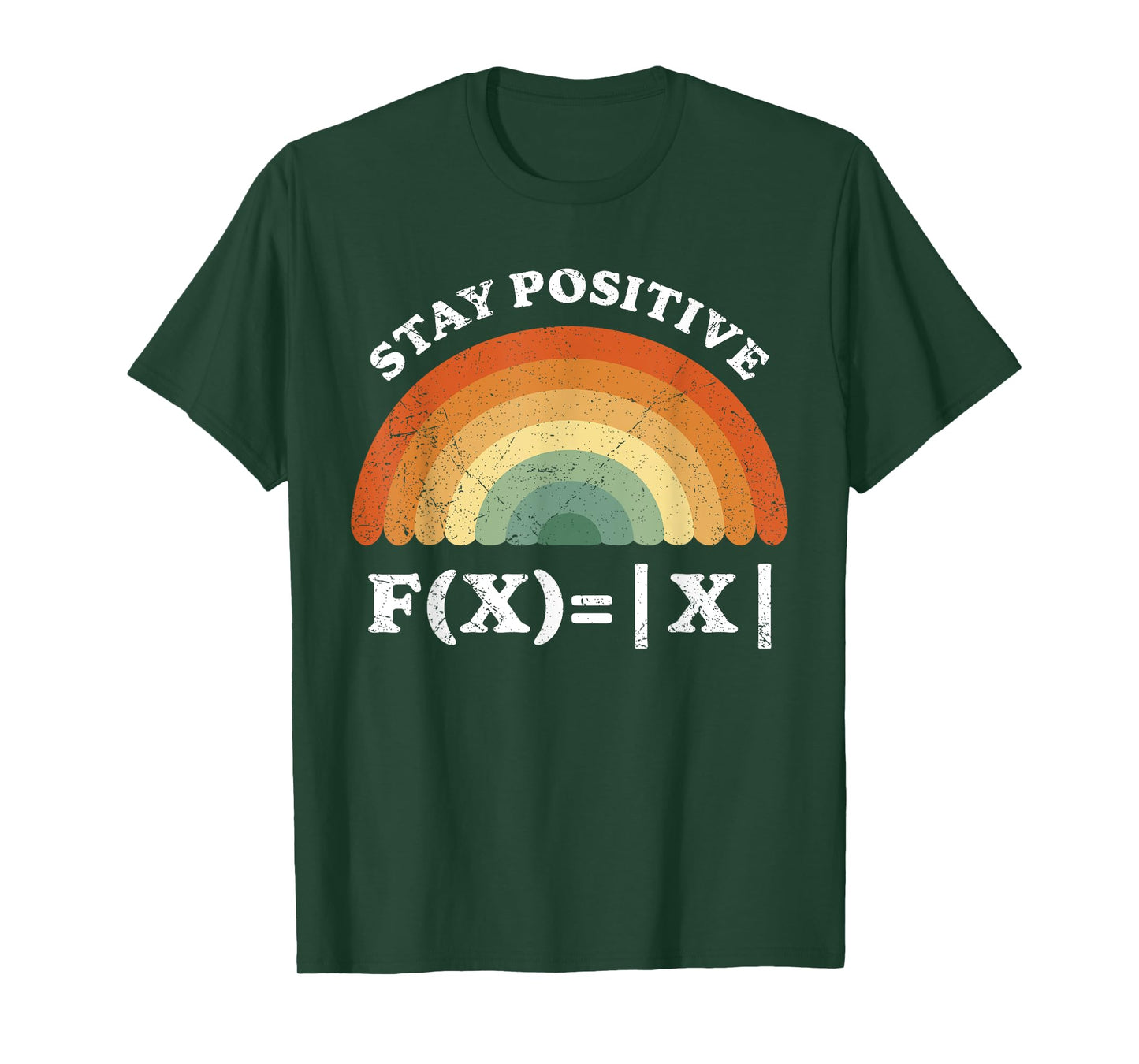 Stay Positive Avoid Negativity Funny Math Equation Teacher T-Shirt