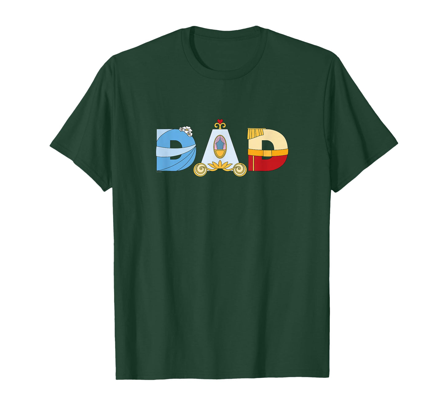 Disney Cinderella Letters Father’s Day Birthday Best Dad T-Shirt