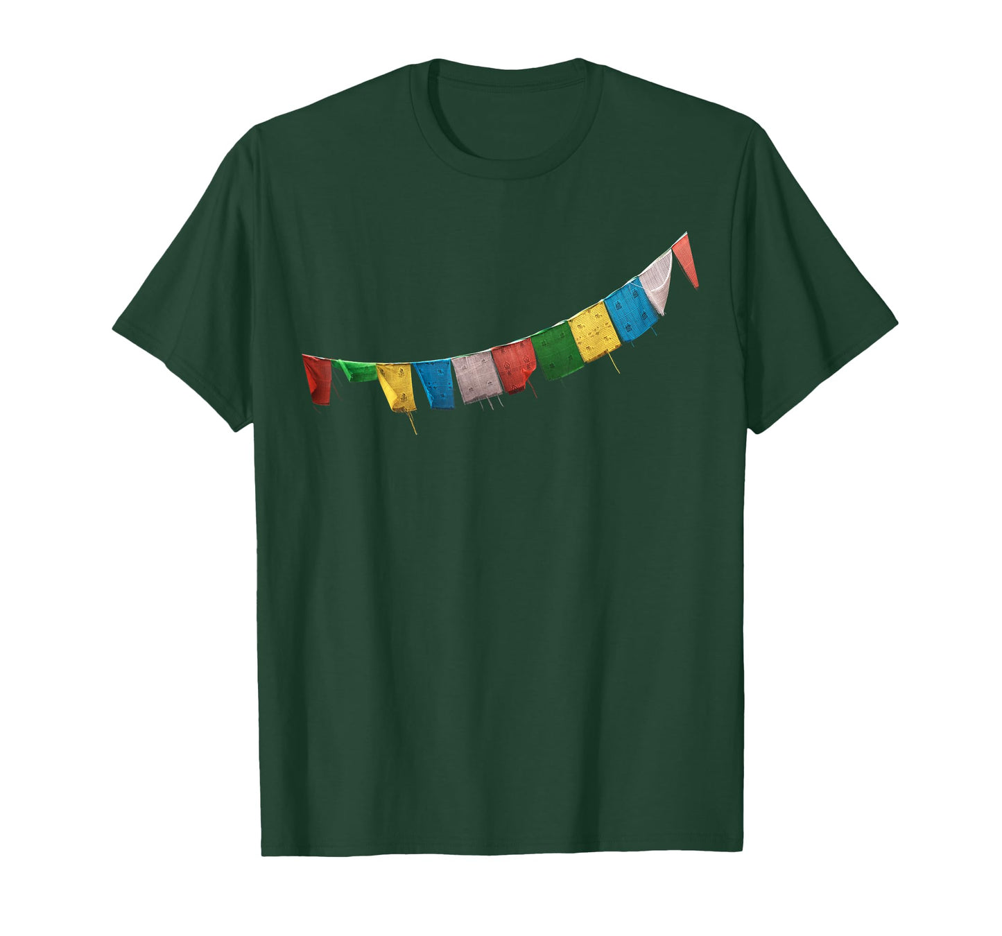 Tibetan Prayer Flag T-Shirt - Meditation & Qi Gong Shirt T-Shirt